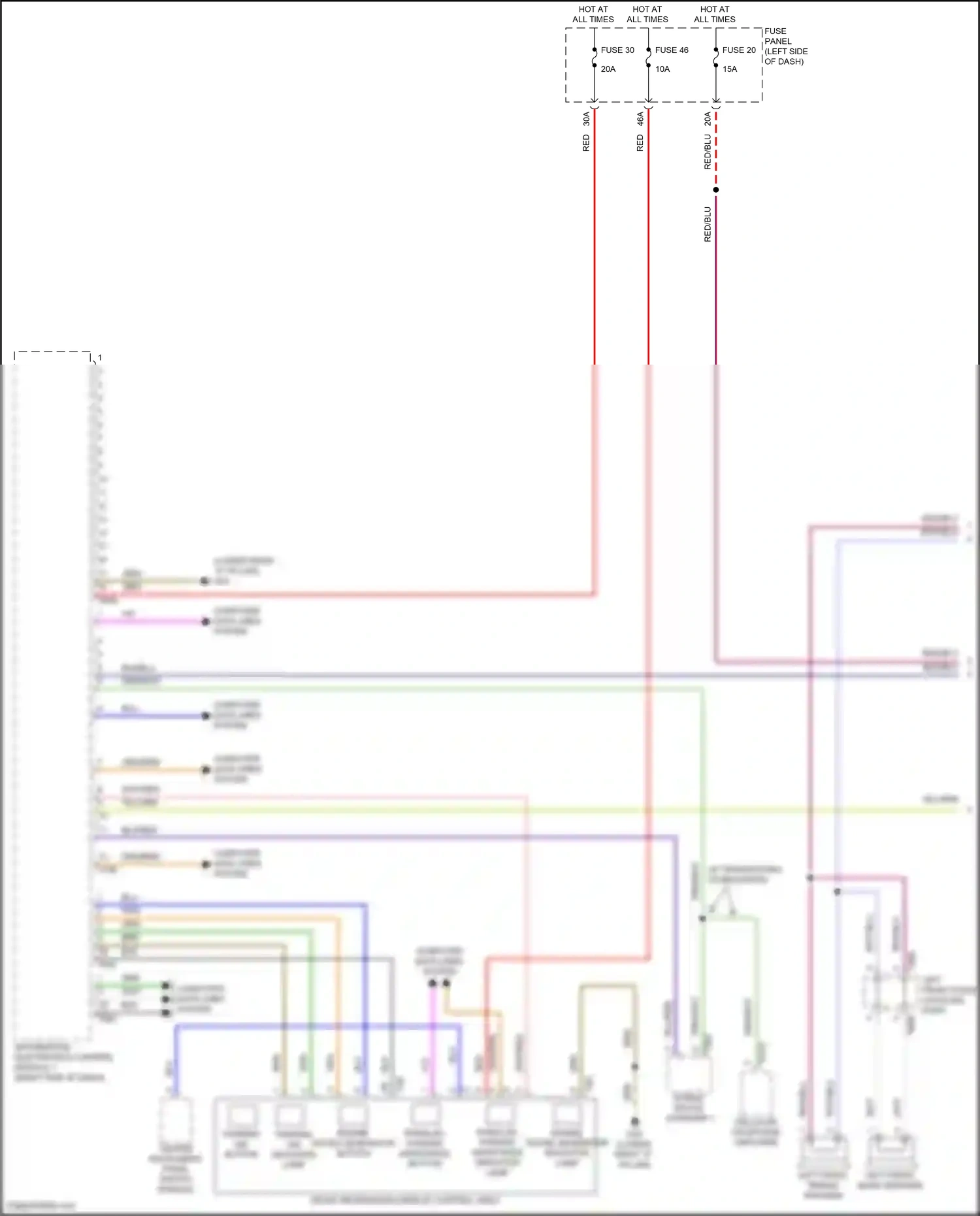 Wiring diagram front information display control head for Volkswagen ID.4 X I (2020-2024) (5 of 9)