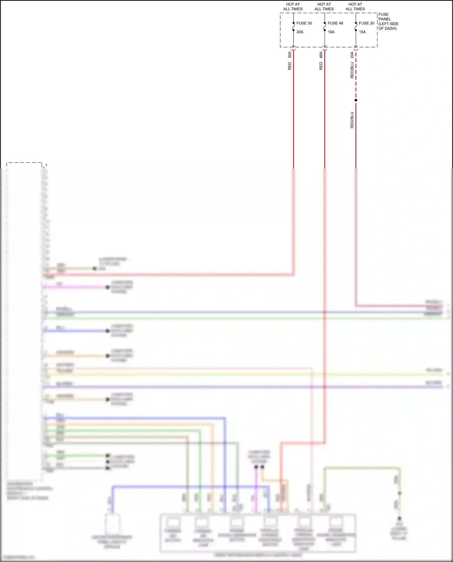 Wiring diagram front information display control head for Volkswagen ID.4 X I (2020-2024) (4 of 9)
