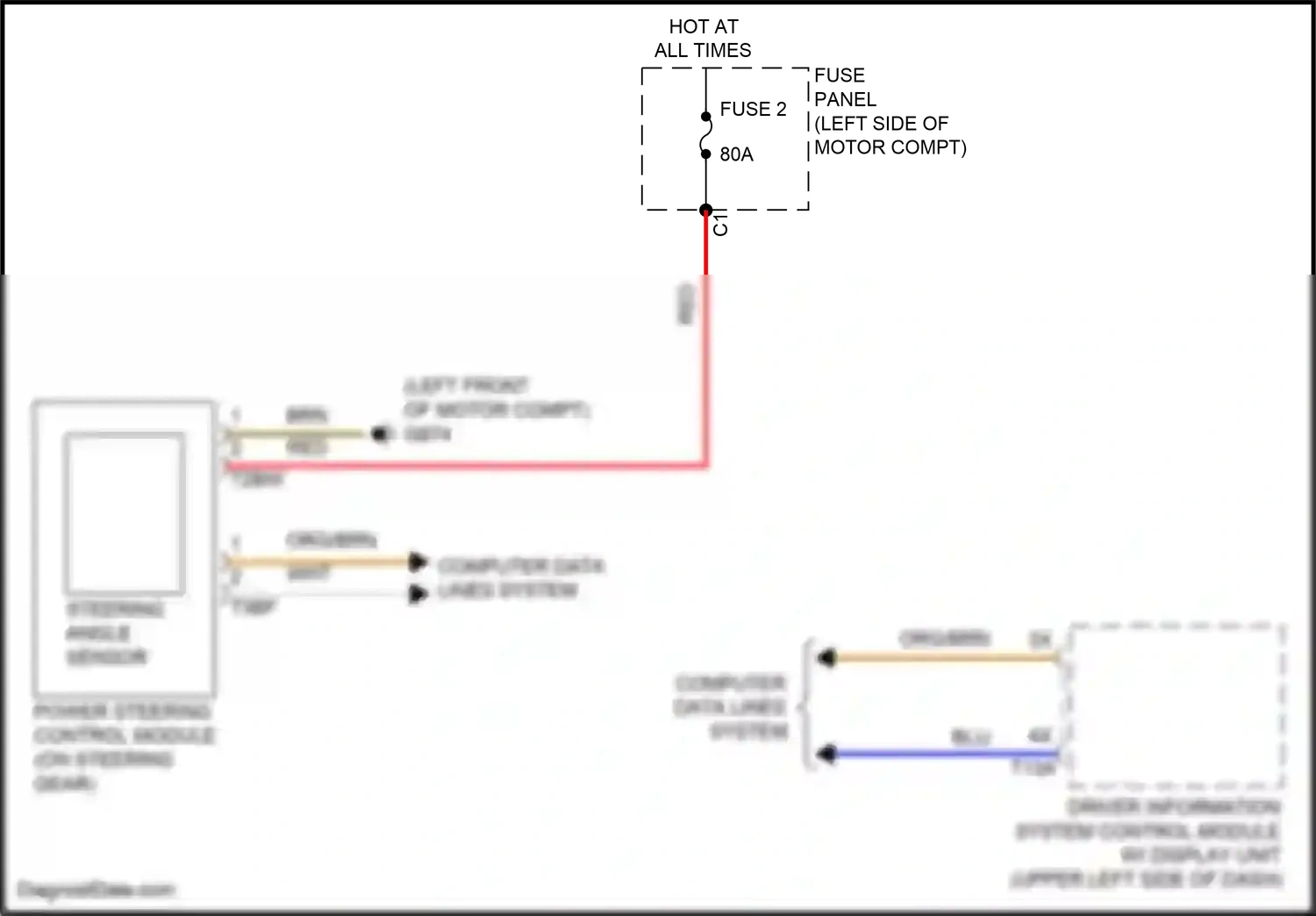 Wiring diagram fuse panel a for Volkswagen ID.4 X I (2020-2024) (1 of 4)
