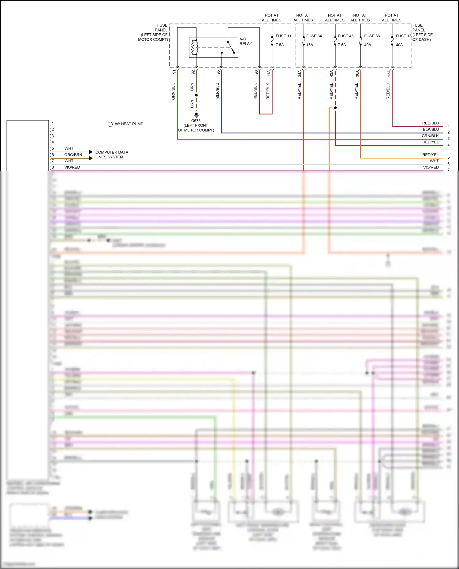 Wiring diagram fuse panel b for Volkswagen ID.4 X I (2020-2024) (2 of 18)