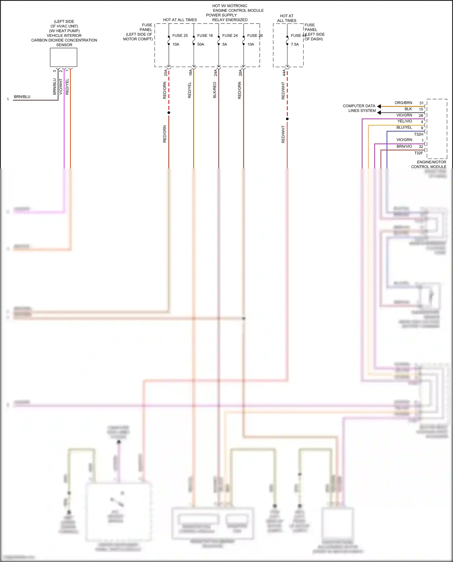 Wiring diagram fuse panel c for Volkswagen ID.4 X I (2020-2024) (3 of 61)