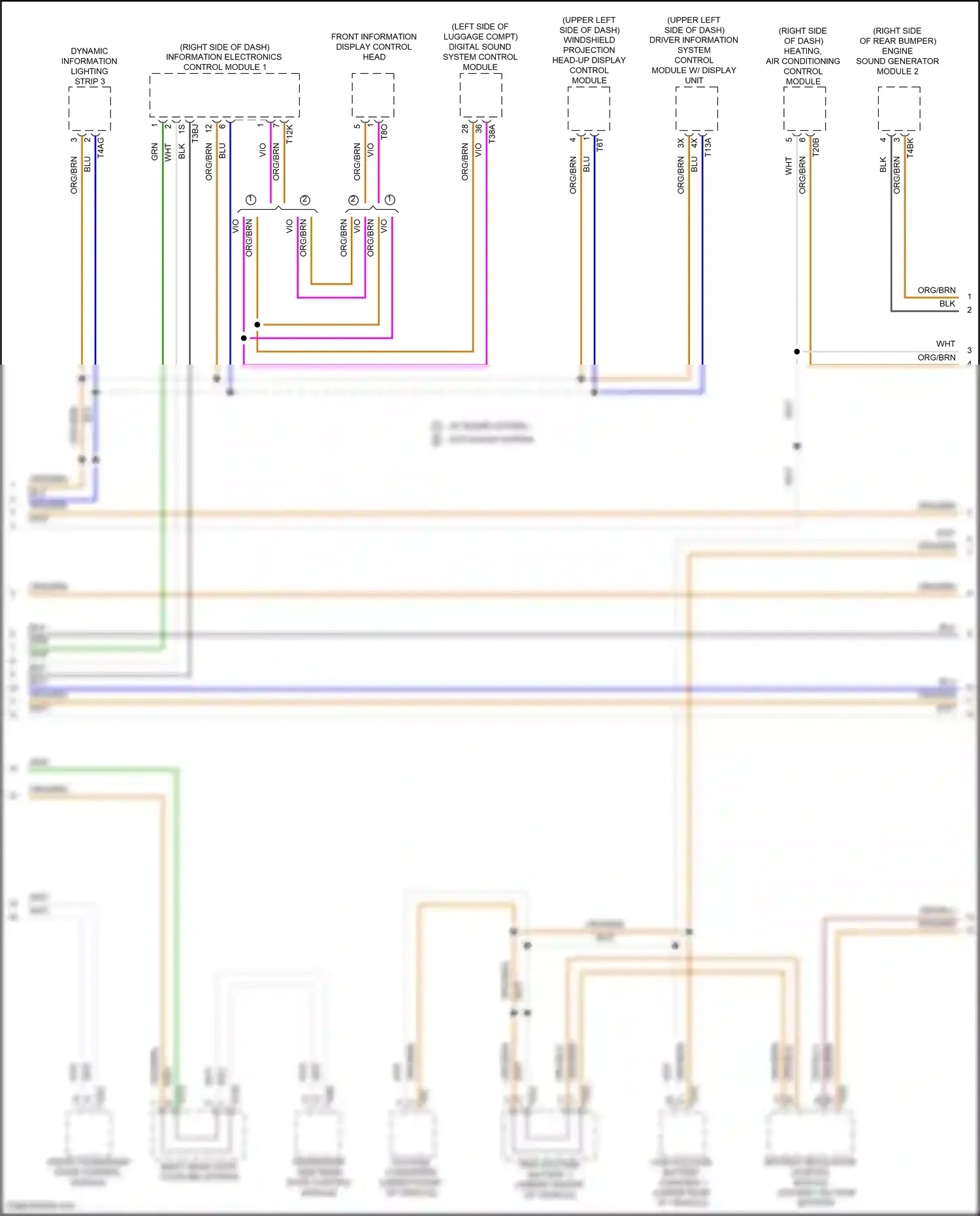 Wiring diagram information electronics control module 1 for Volkswagen ID.4 X I (2020-2024) (11 of 13)