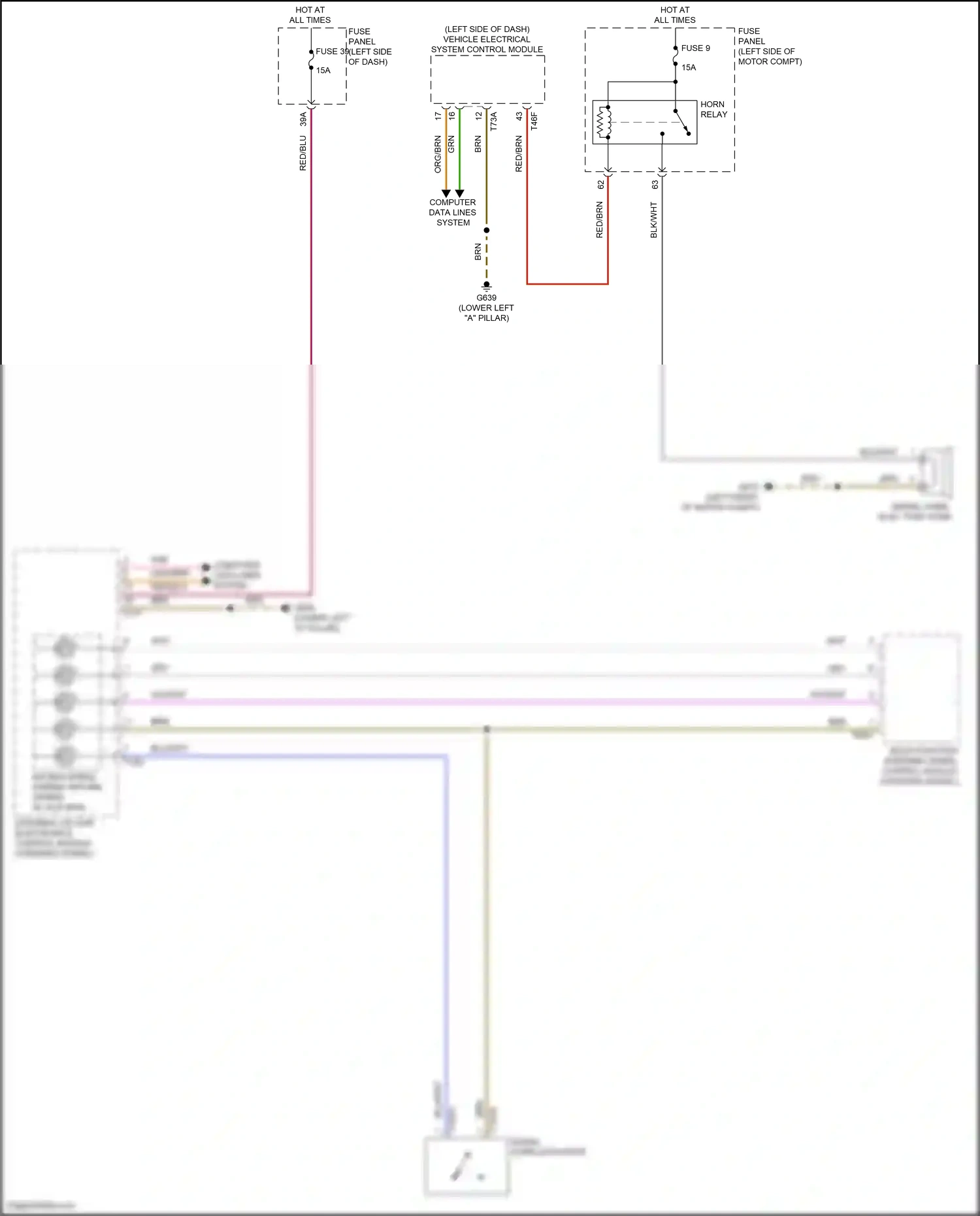 Wiring diagram multi-function steering wheel control module for Volkswagen ID.4 X I (2020-2024) (2 of 3)