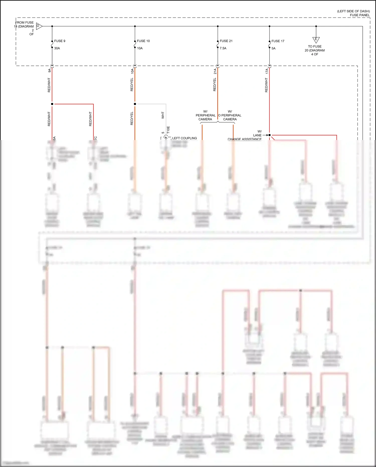Wiring diagram peripheral camera control module for Volkswagen ID.4 X I (2020-2024) (3 of 4)