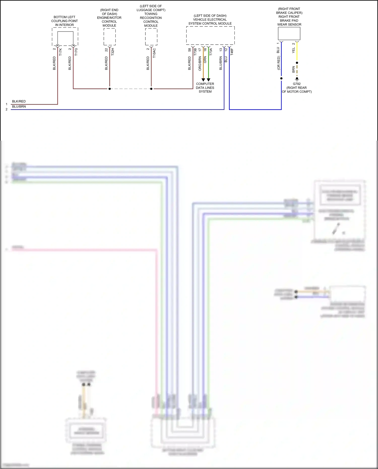 Wiring diagram power steering control module for Volkswagen ID.4 X I (2020-2024) (1 of 5)