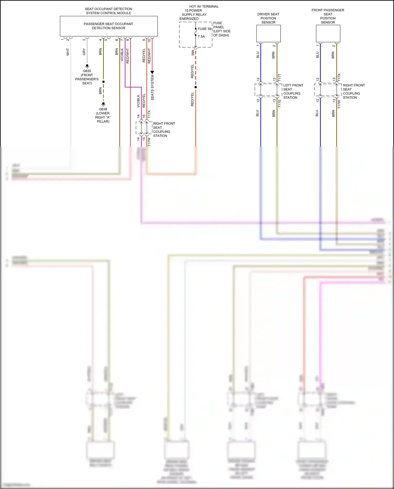 Wiring diagram seat occupant detection system control module for Volkswagen ID.4 X I (2020-2024) (1 of 1)