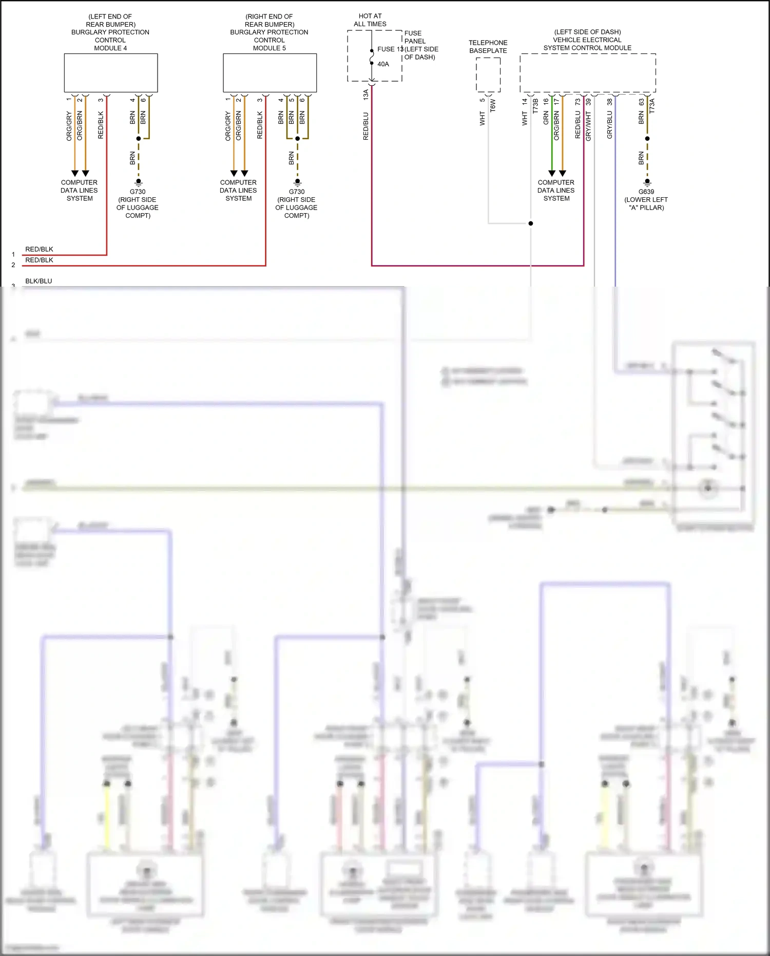 Wiring diagram start system button for Volkswagen ID.4 X I (2020-2024) (1 of 4)