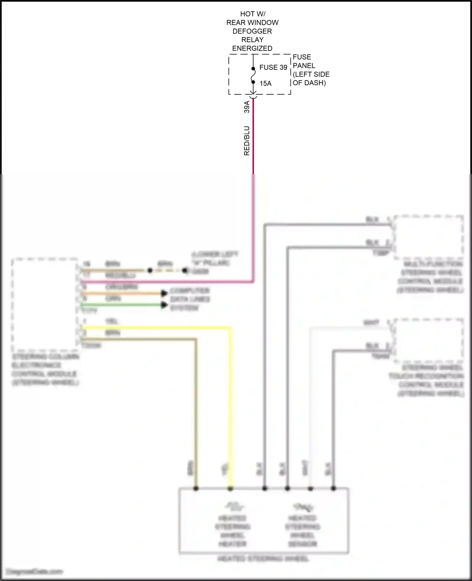 Wiring diagram steering column electronics control module for Volkswagen ID.4 X I (2020-2024) (4 of 18)