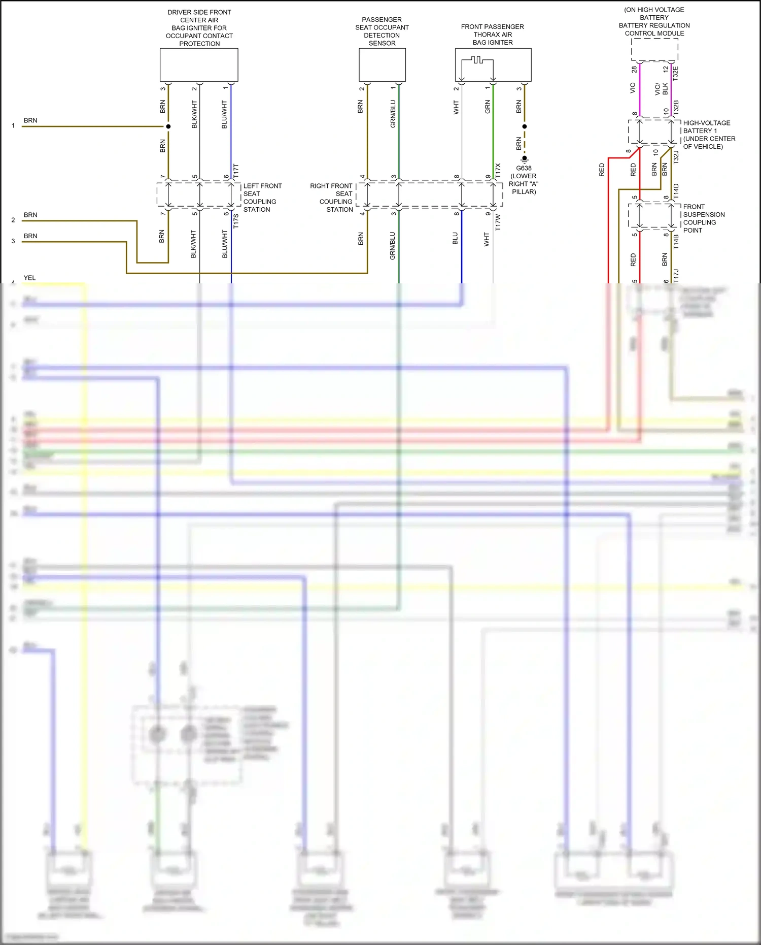 Wiring diagram steering column electronics control module for Volkswagen ID.4 X I (2020-2024) (8 of 18)