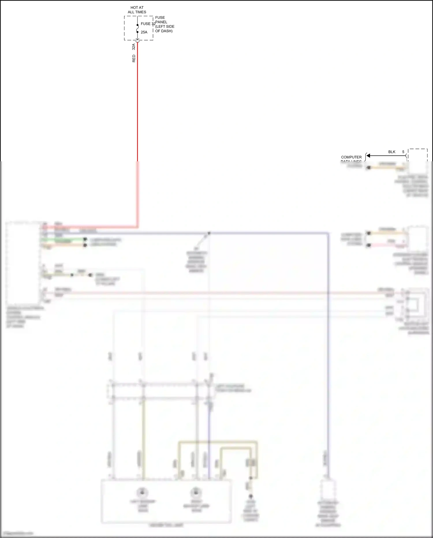 Wiring diagram vehicle electrical system control module for Volkswagen ID.4 X I (2020-2024) (3 of 29)