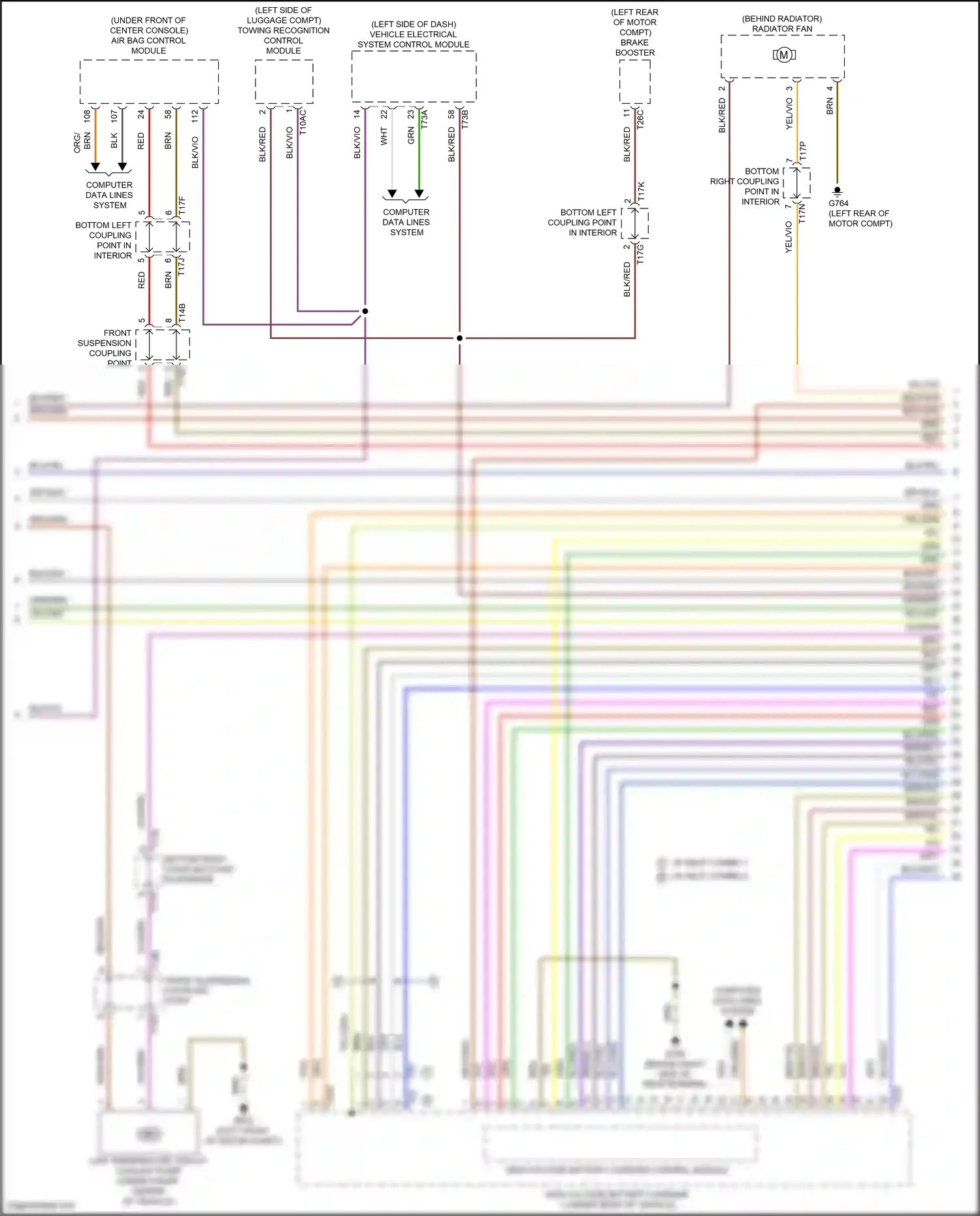 Wiring diagram vehicle electrical system control module for Volkswagen ID.4 X I (2020-2024) (29 of 29)