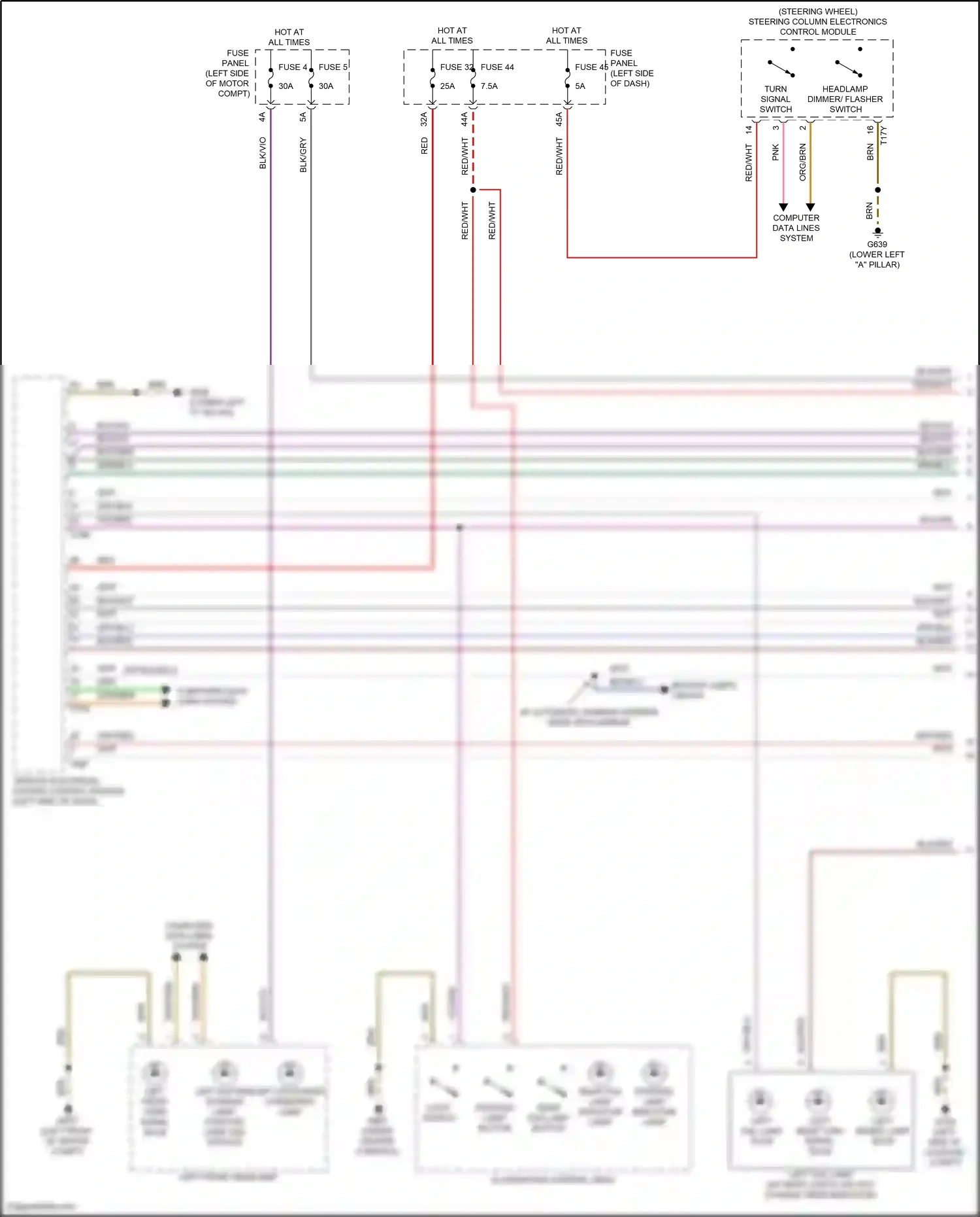 Volkswagen ID.4 I (2020-2024) steering column electronics control module wiring diagram  (12 of 18)