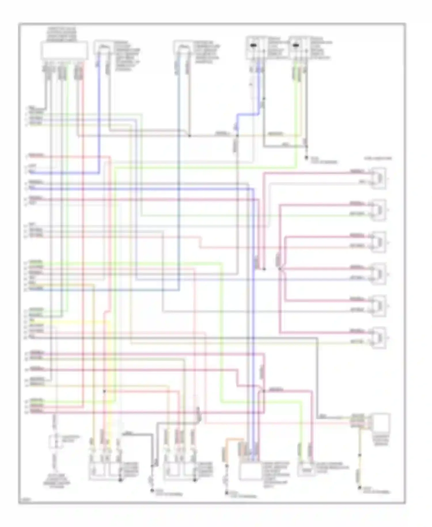 Jetta Volkswagen III (1992-1998): Wiring diagram engine performance 2.8ls (2 of 2)