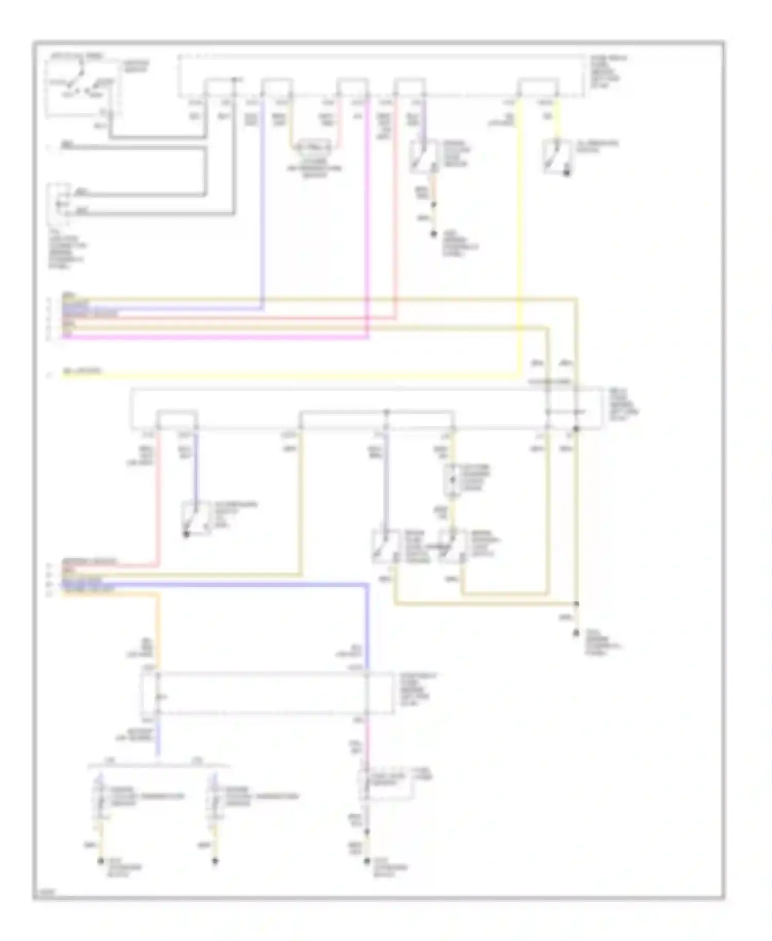 Jetta Volkswagen III (1992-1998): Instrument cluster circuit (2 of 2)