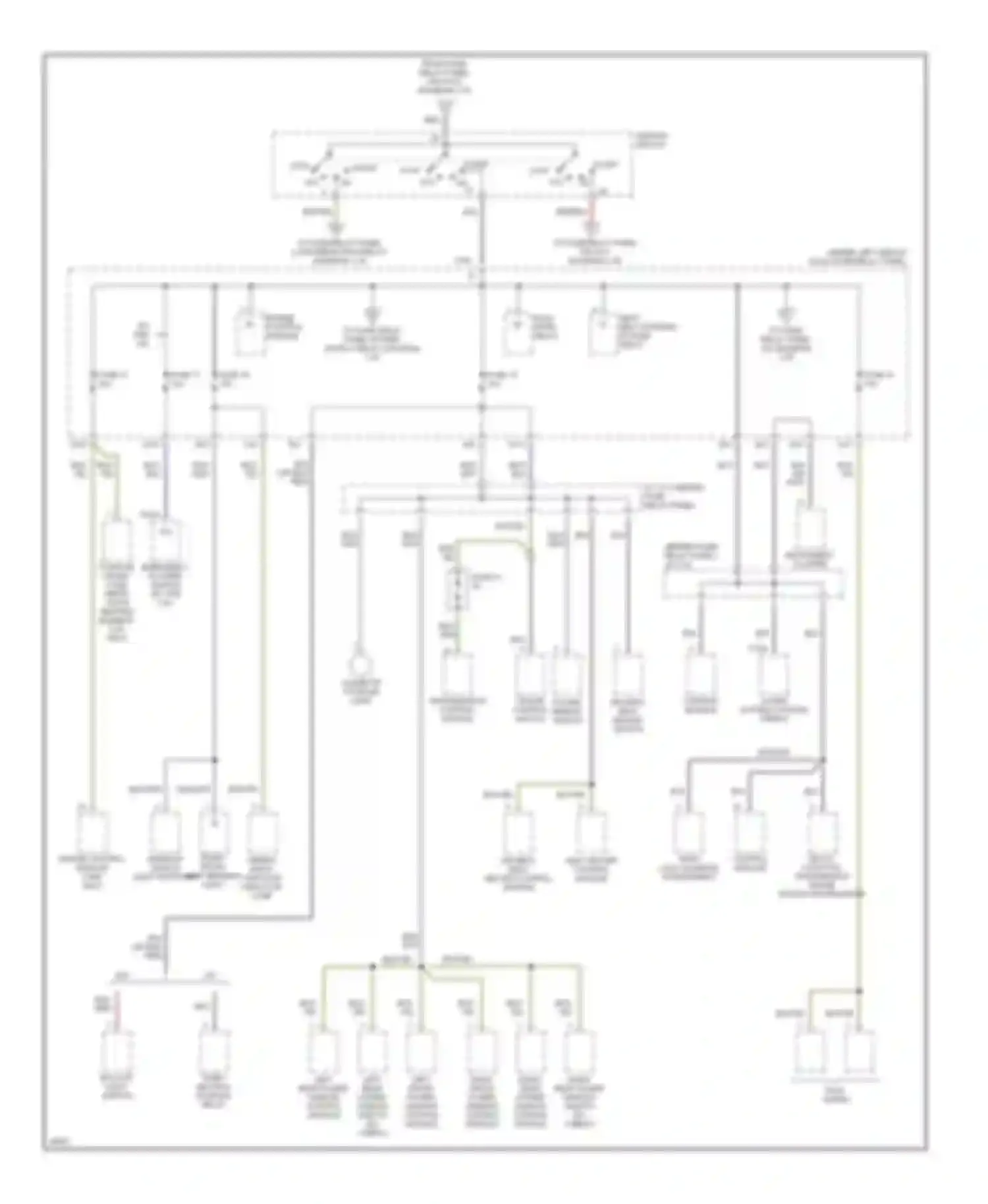 Jetta Volkswagen III (1992-1998): Power distribution circuit (2 of 3)