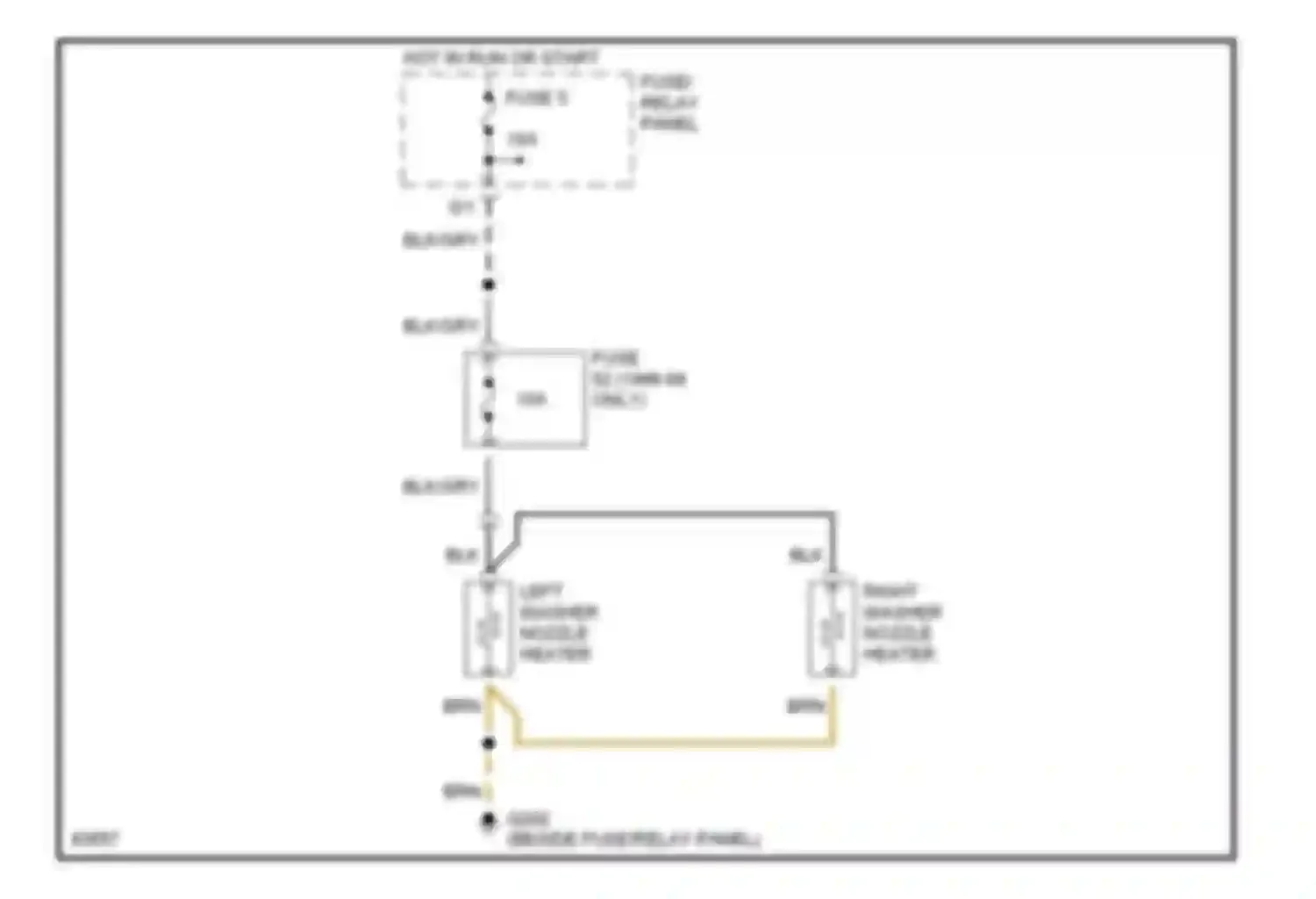 Jetta Volkswagen III (1992-1998): Heated windshield washer circuit