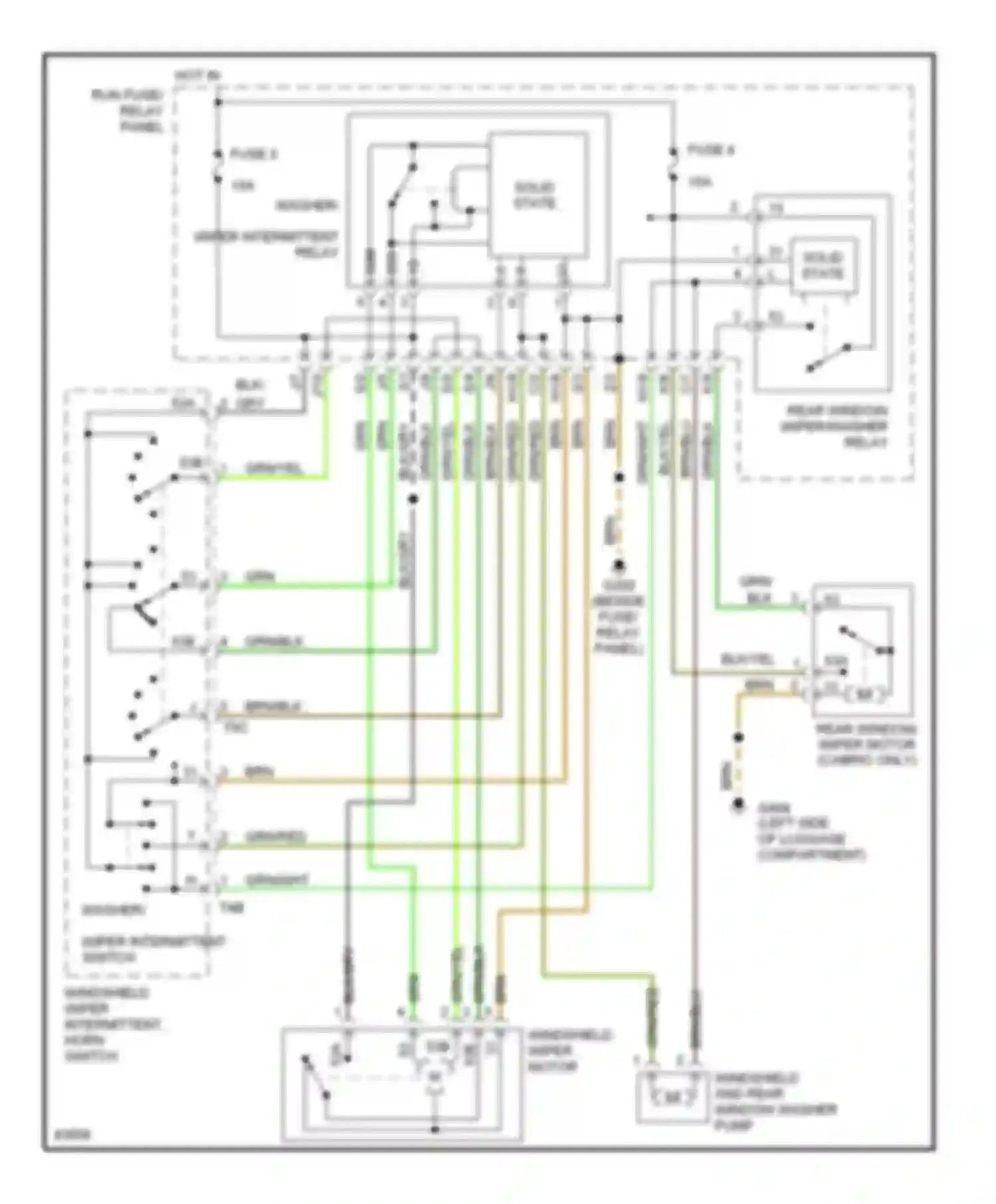 Jetta Volkswagen III (1992-1998): Wiper/washer circuit