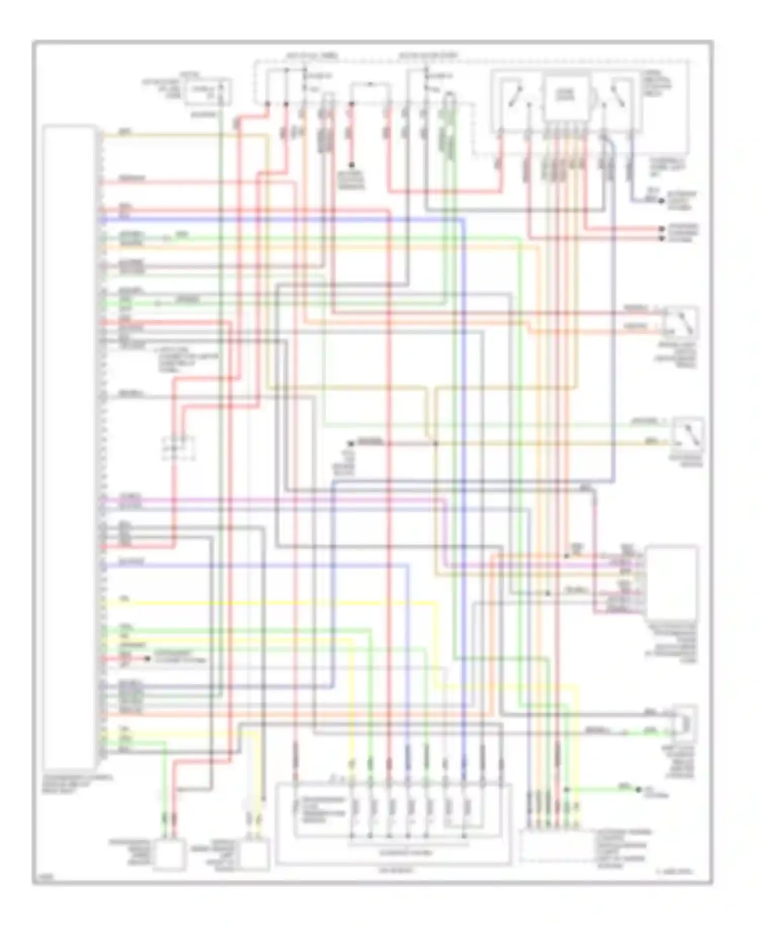Wiring diagram a/c system for Volkswagen Jetta III (1992-1998) (1 of 4)