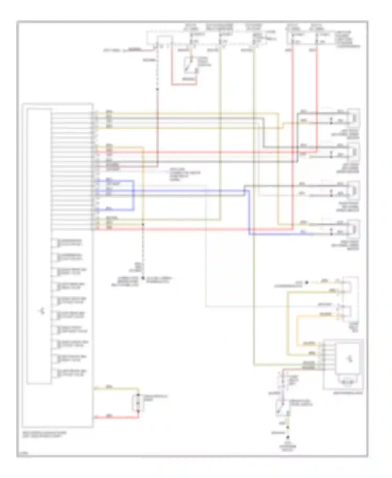 Wiring diagram brake fluid level switch for Volkswagen Jetta III (1992-1998) (1 of 1)