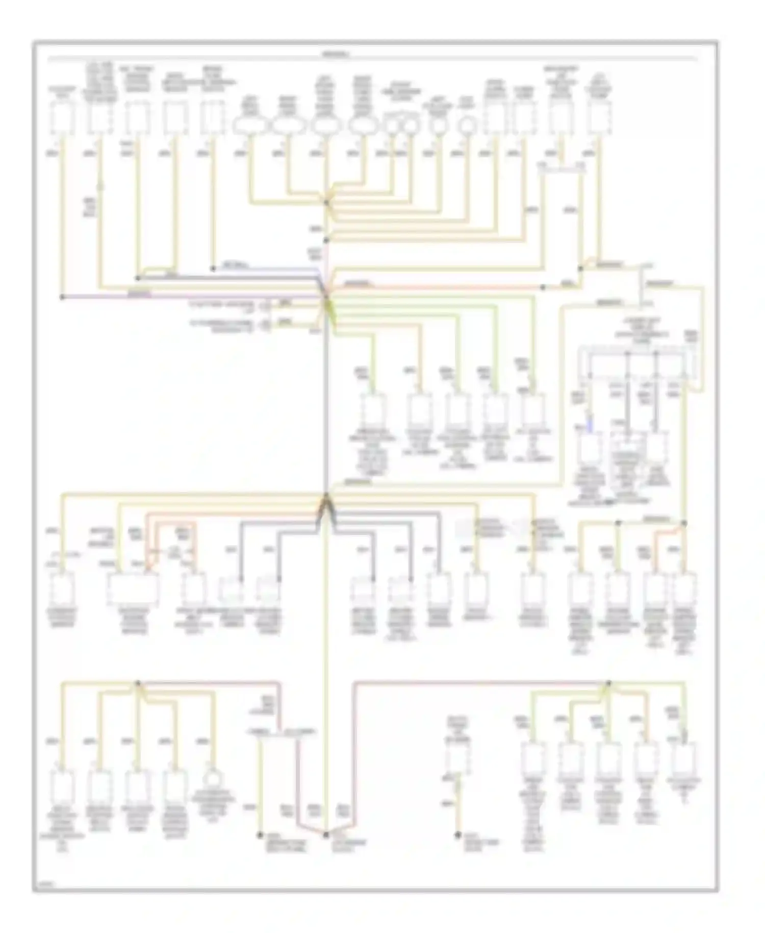 Wiring diagram control module with display unit instru- ment cluster for Volkswagen Jetta III (1992-1998) (1 of 1)