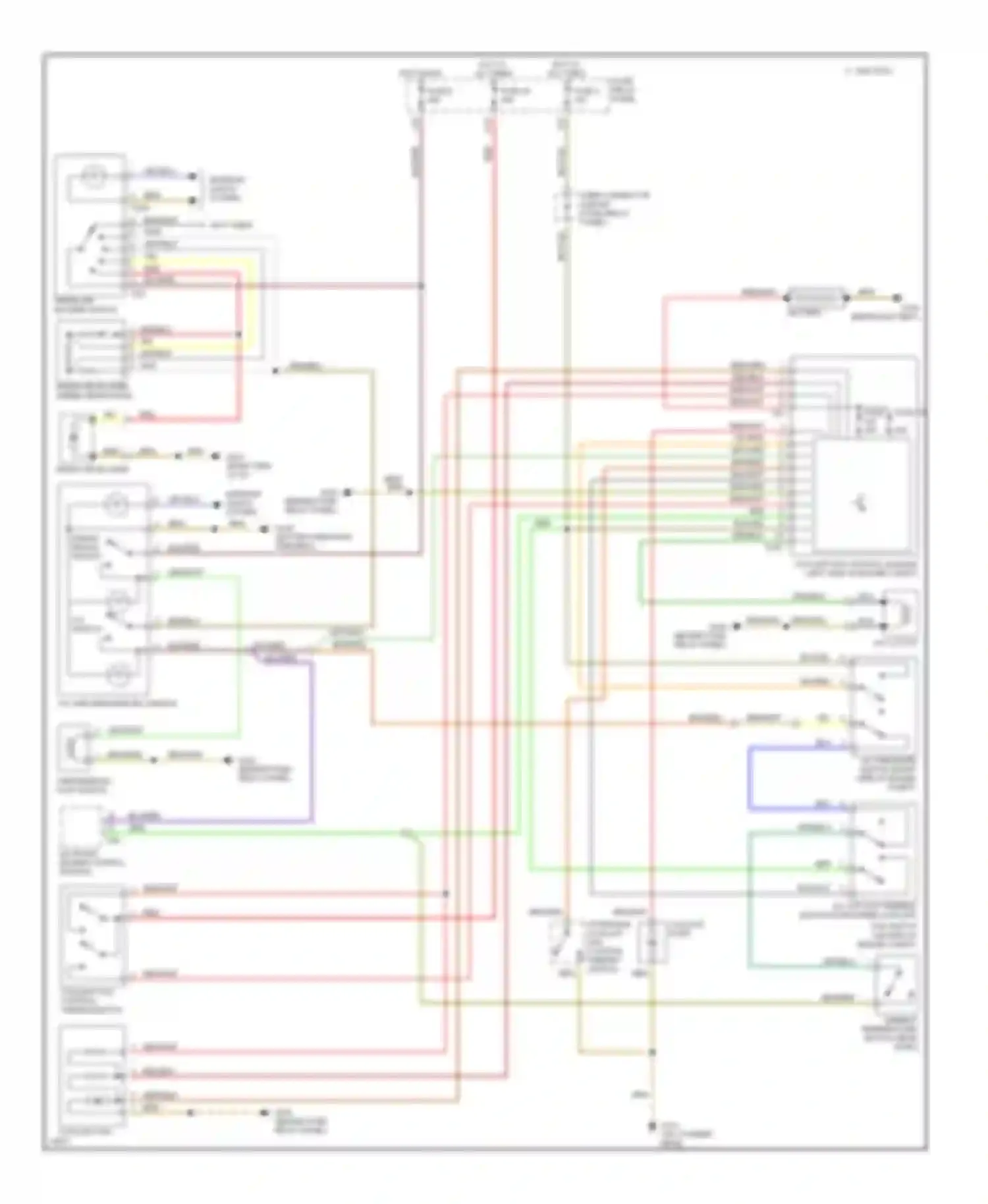 Wiring diagram fuse 108 fuse 104 for Volkswagen Jetta III (1992-1998) (3 of 4)