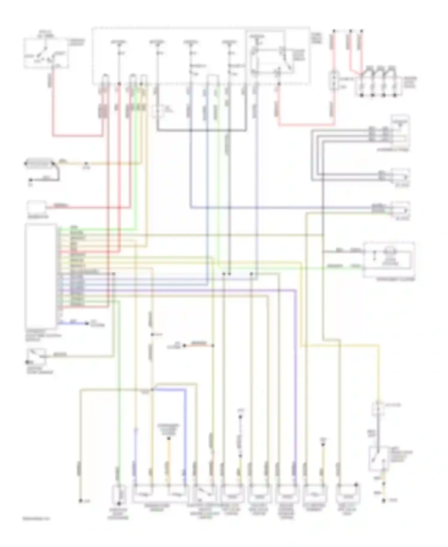 Wiring diagram glow plug relay for Volkswagen Jetta III (1992-1998) (1 of 1)