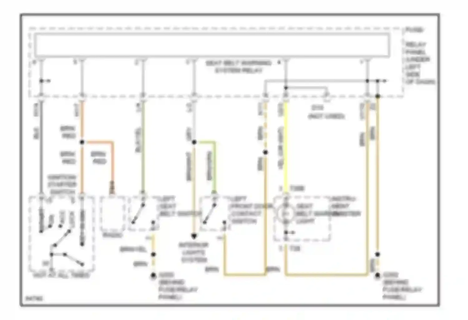 Wiring diagram key-in ign for Volkswagen Jetta III (1992-1998) (1 of 1)