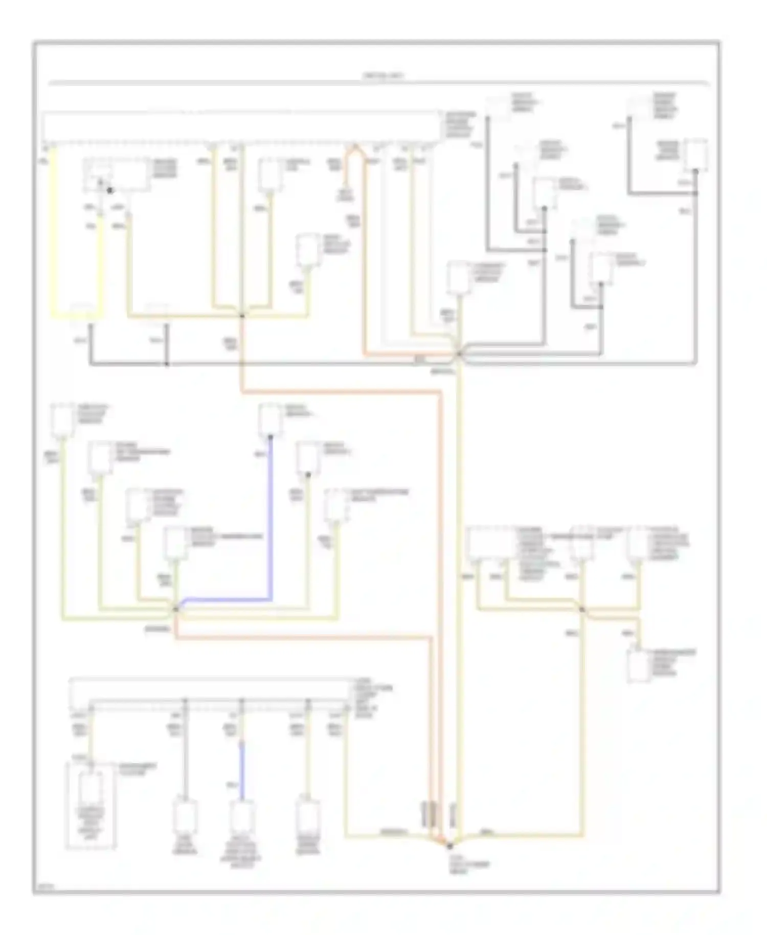 Wiring diagram mass air flow sensor for Volkswagen Jetta III (1992-1998) (3 of 4)