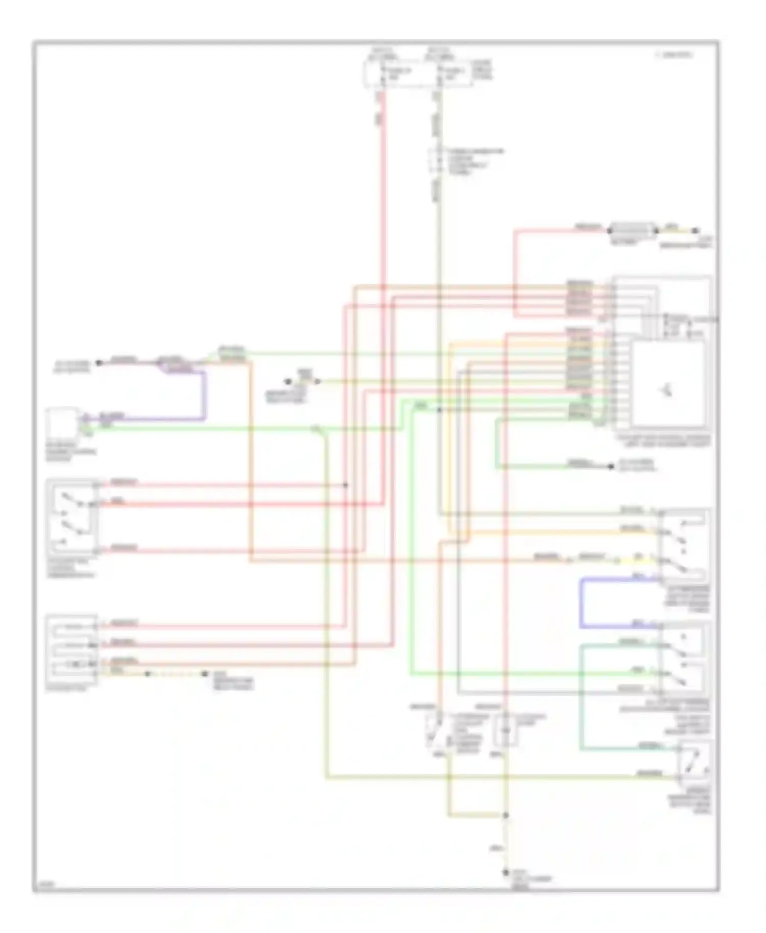 Wiring diagram motronic engine control module for Volkswagen Jetta III (1992-1998) (4 of 9)