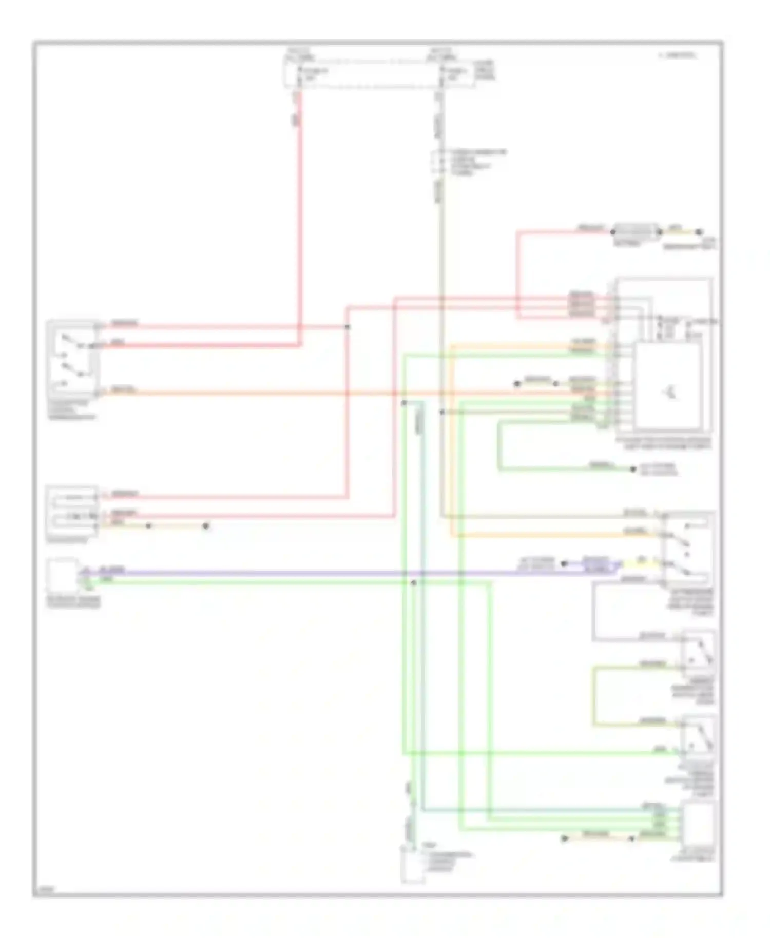 Wiring diagram motronic engine control module for Volkswagen Jetta III (1992-1998) (2 of 9)