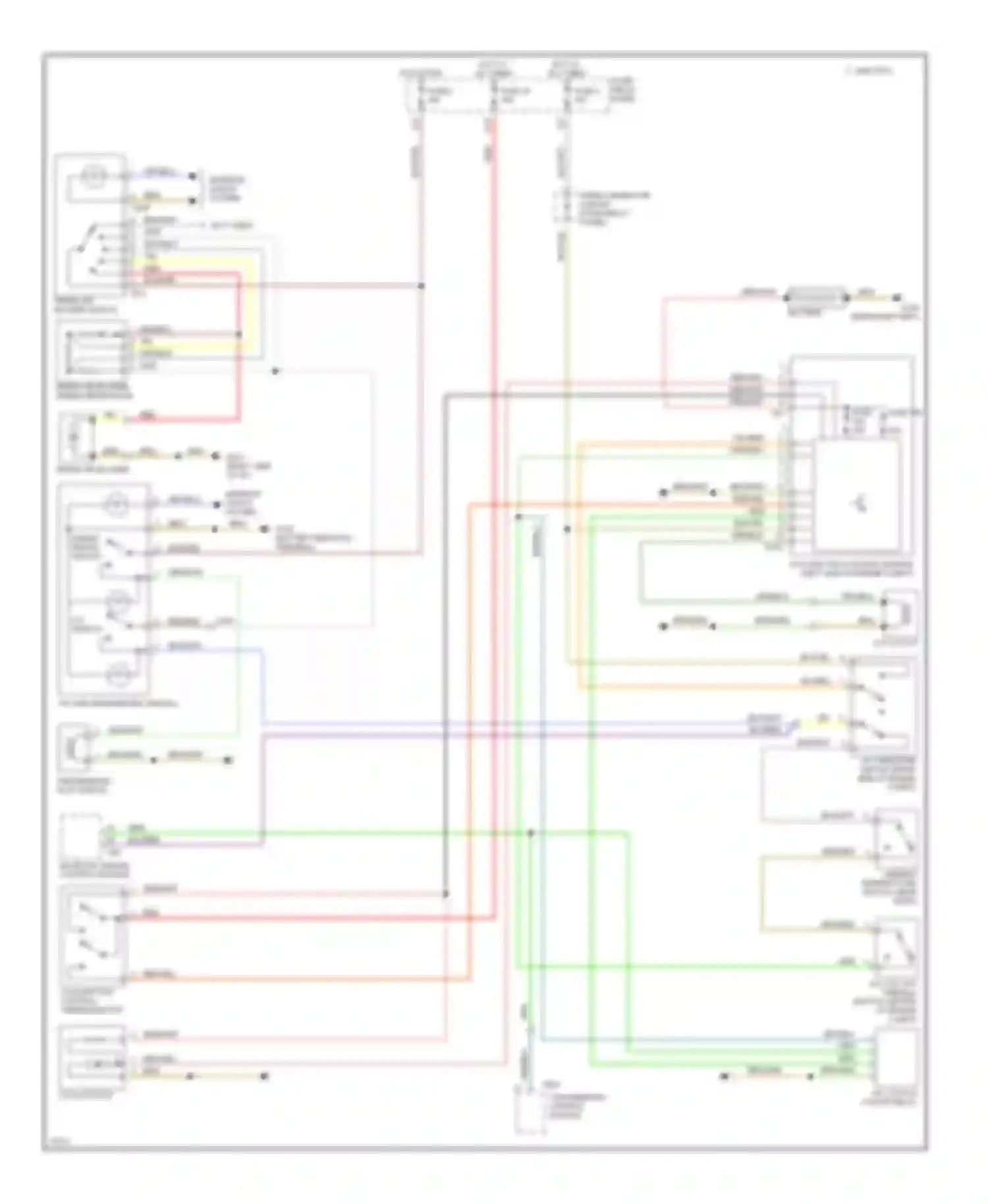 Wiring diagram motronic engine control module for Volkswagen Jetta III (1992-1998) (1 of 9)