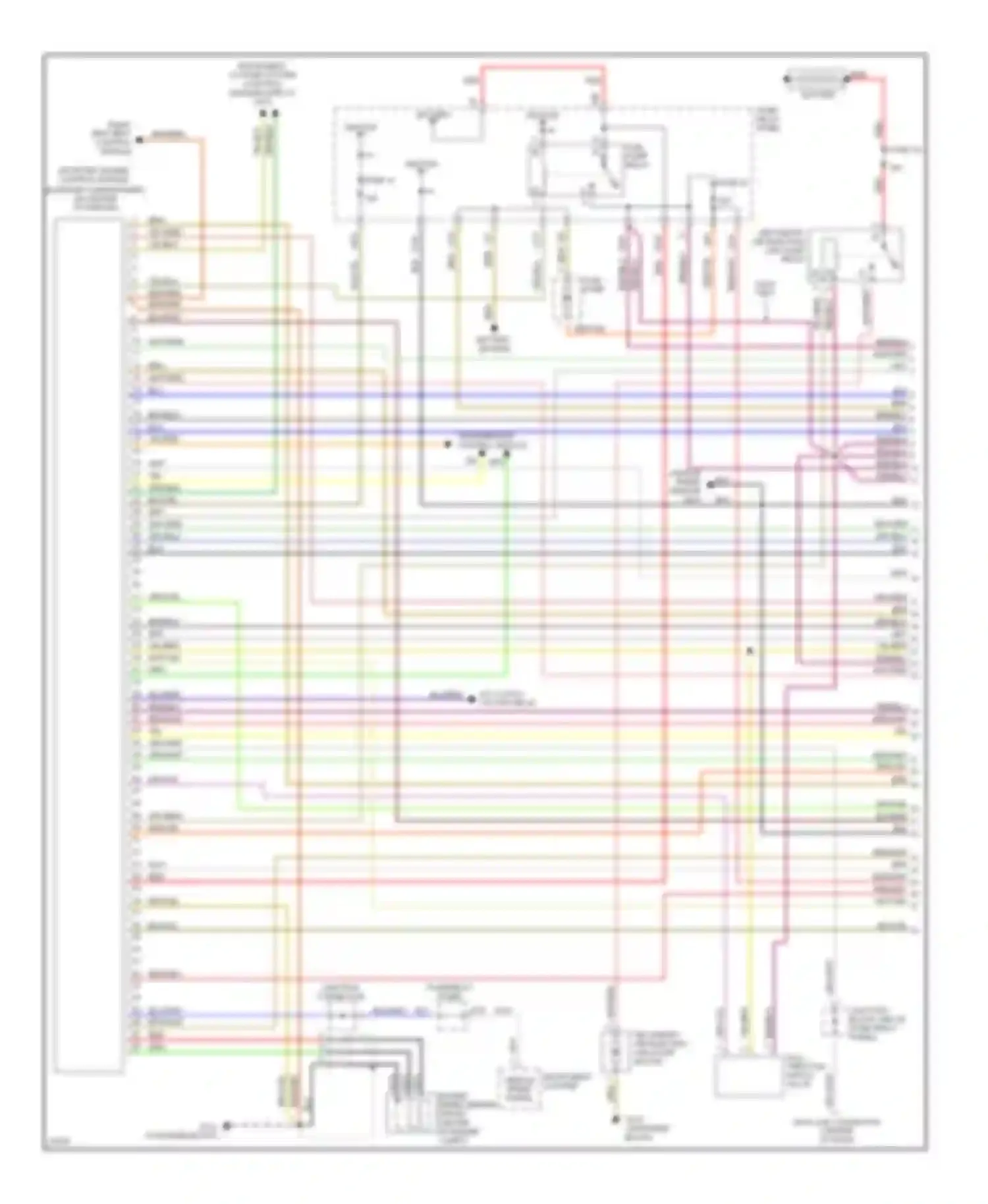 Wiring diagram red for Volkswagen Jetta III (1992-1998) (19 of 38)