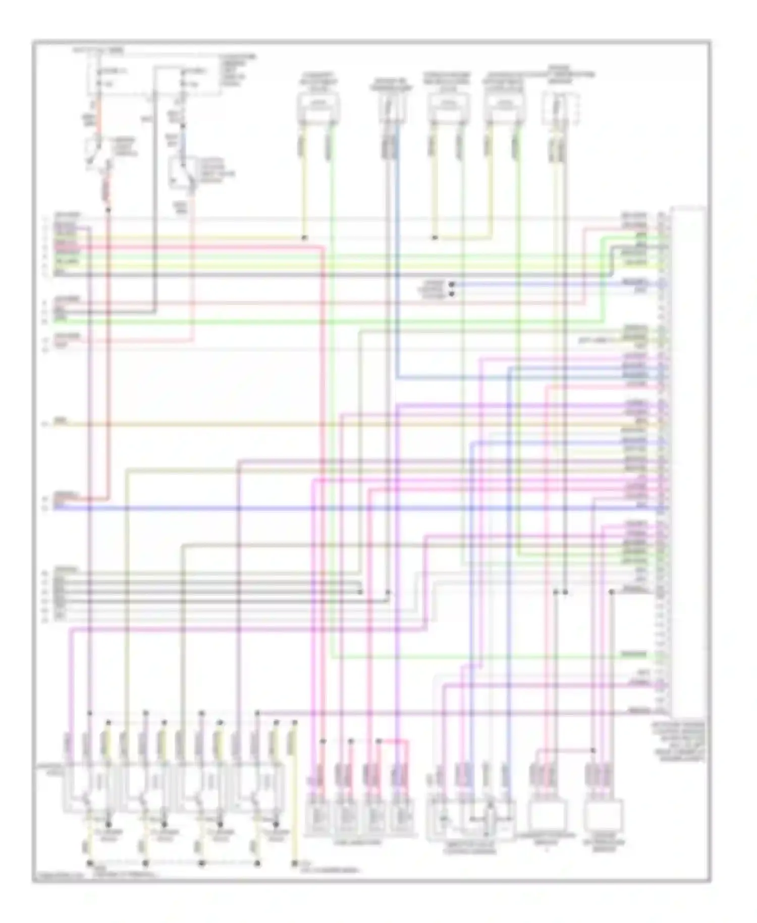 Jetta Volkswagen IV (1998-2005): Wiring diagram engine performance 1.8l turbo (3 of 3)