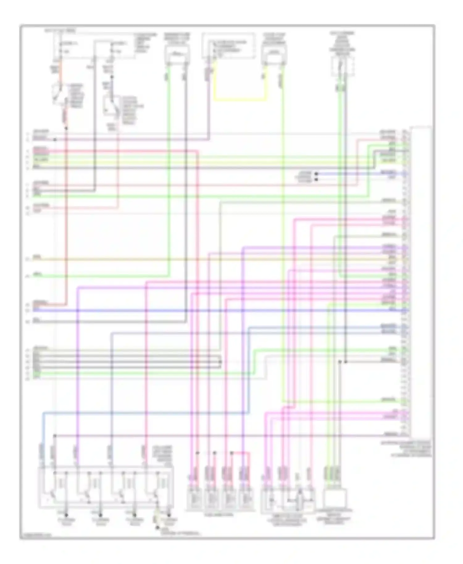 Jetta Volkswagen IV (1998-2005): Wiring diagram engine performance 2.0l, engine code bbw (3 of 3)