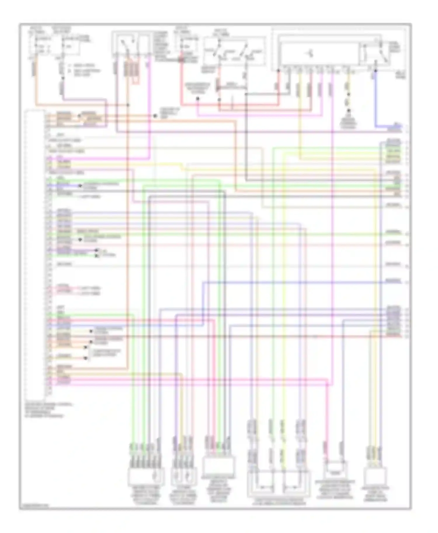 Jetta Volkswagen IV (1998-2005): Wiring diagram engine performance 2.0l, except engine code bbw (1 of 3)