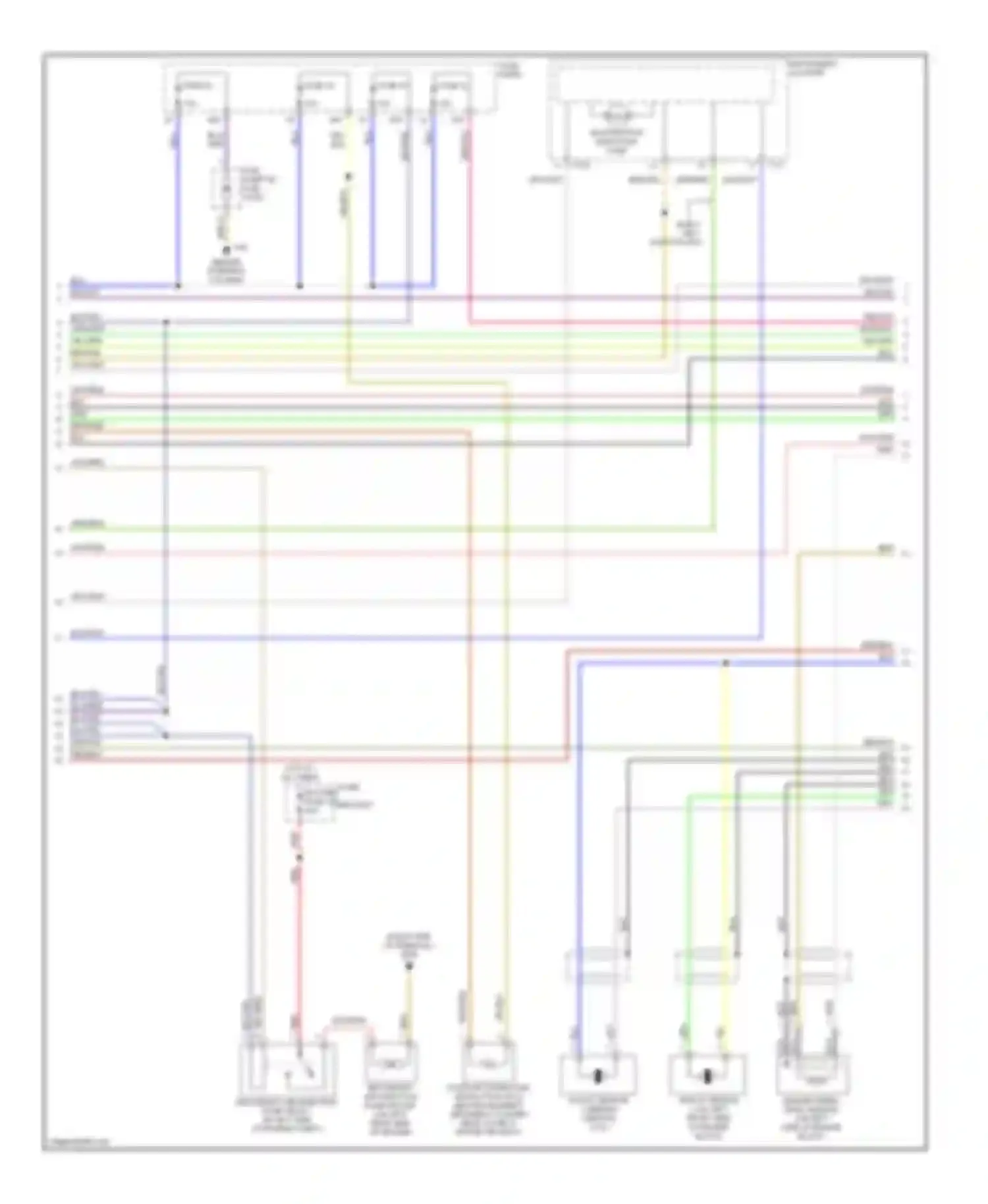 Jetta Volkswagen IV (1998-2005): Wiring diagram engine performance 2.0l, except engine code bbw (2 of 3)