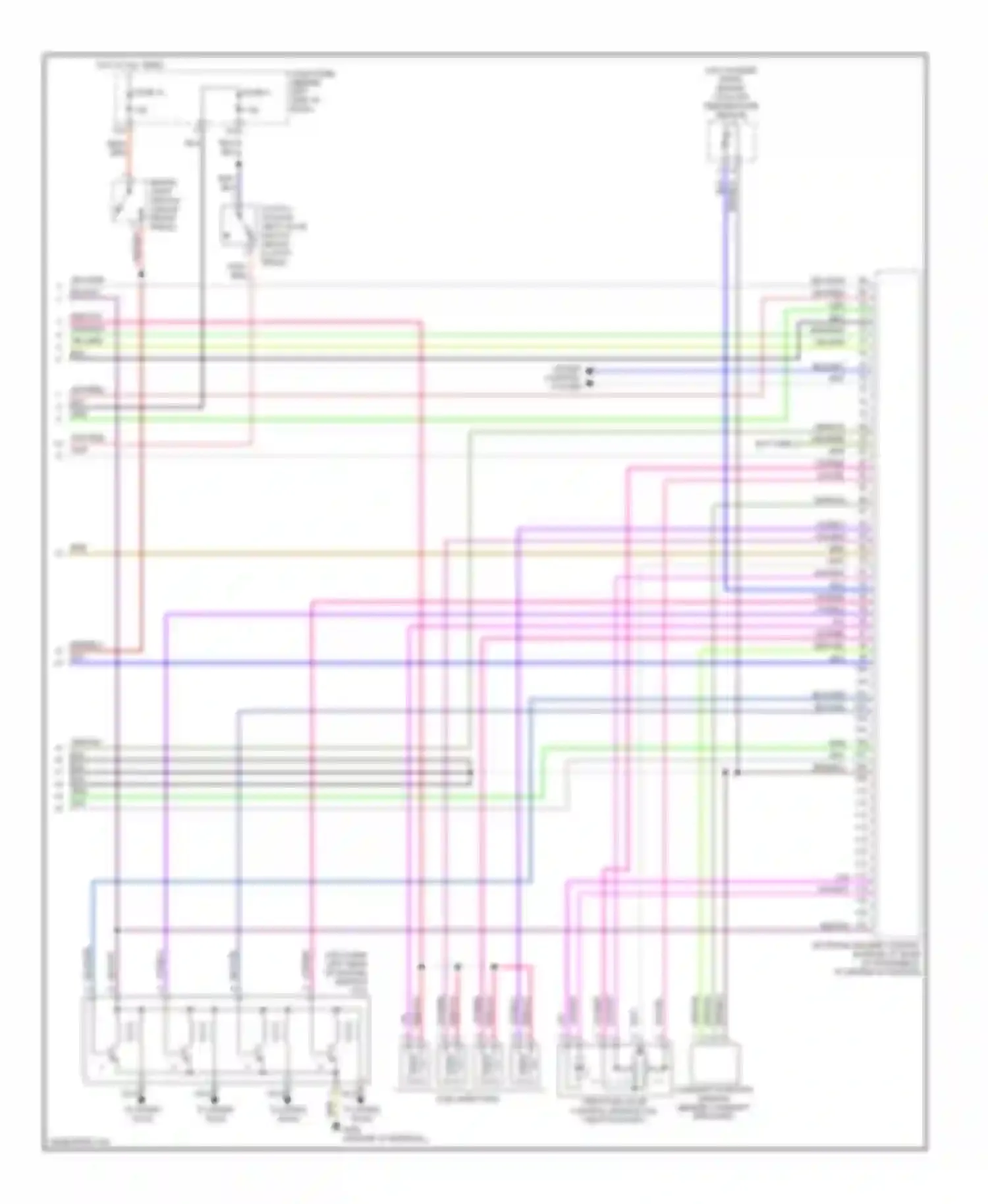 Jetta Volkswagen IV (1998-2005): Wiring diagram engine performance 2.0l, except engine code bbw (3 of 3)