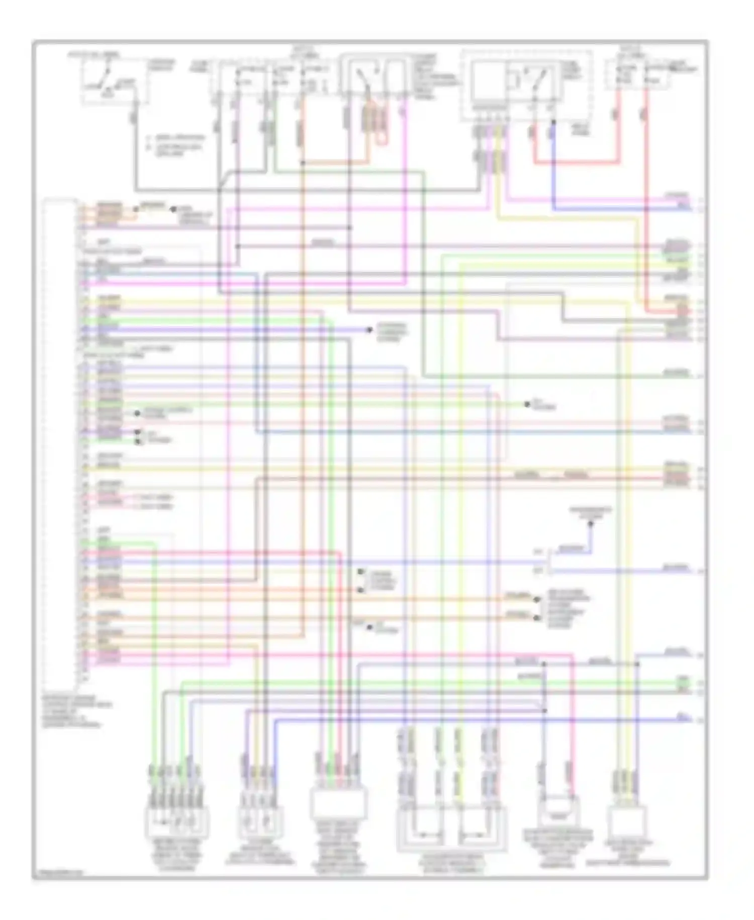 Jetta Volkswagen IV (1998-2005): Wiring diagram engine performance 2.8l (1 of 4)