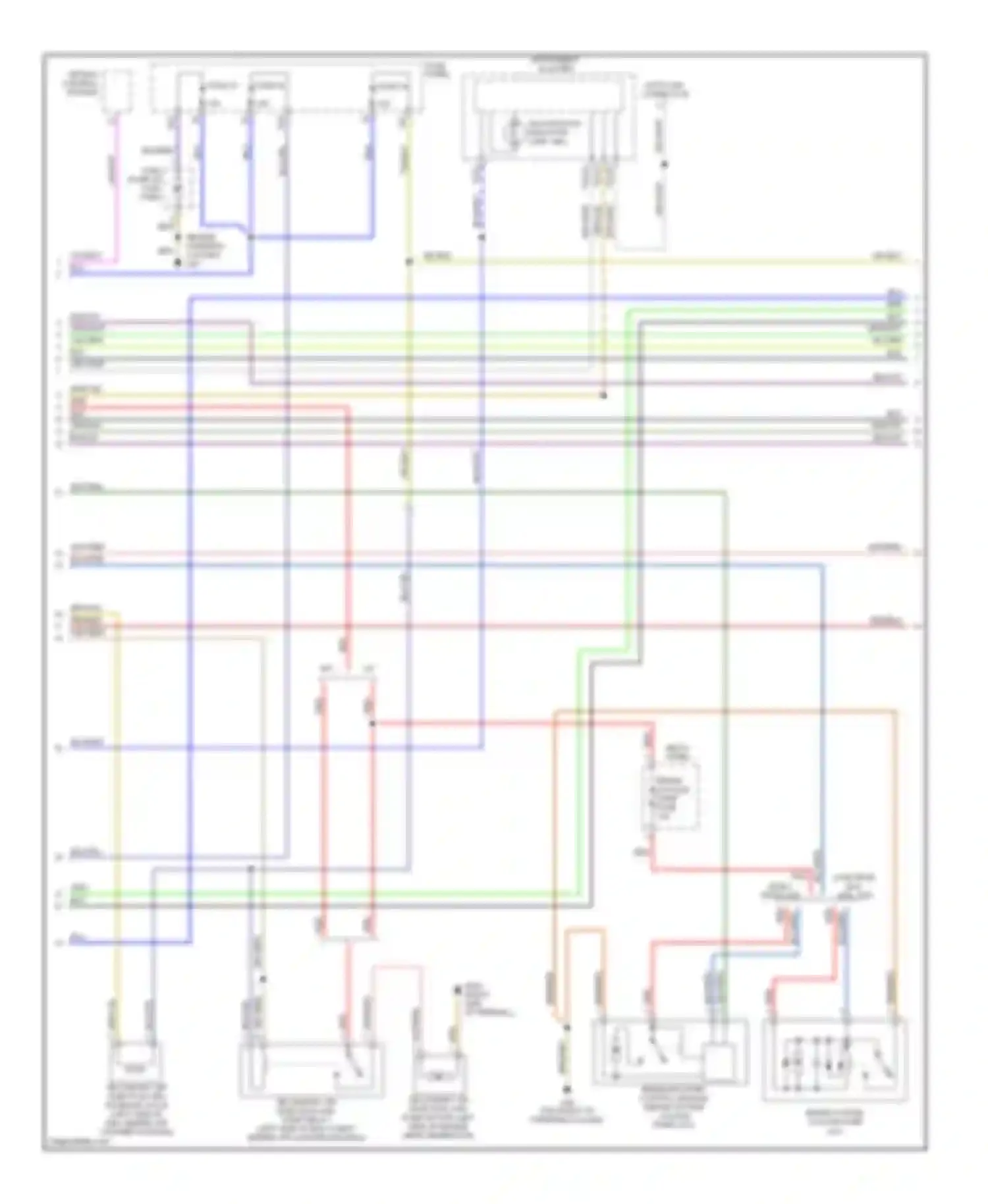 Jetta Volkswagen IV (1998-2005): Wiring diagram engine performance 2.8l (2 of 4)