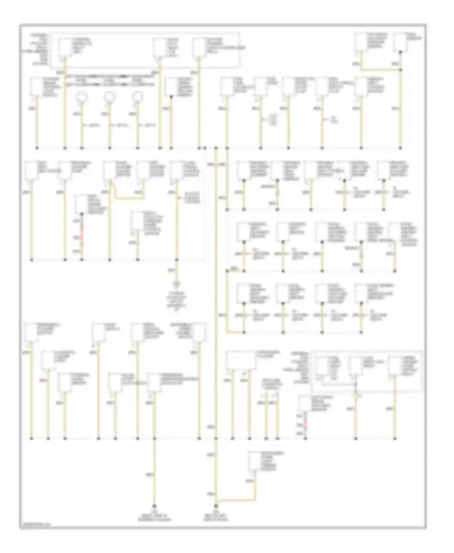 Jetta Volkswagen IV (1998-2005): Ground distribution circuit (2 of 3)