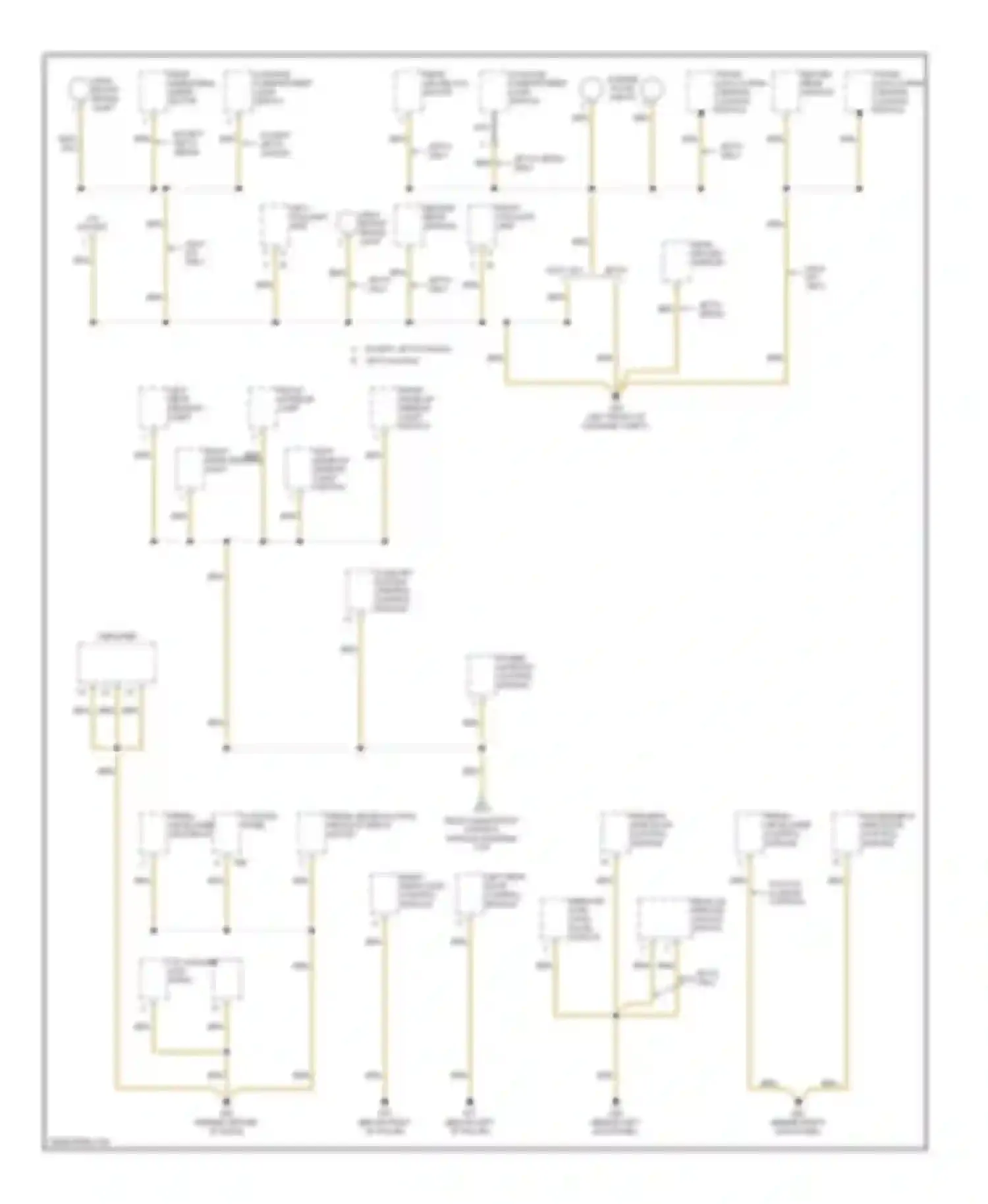 Jetta Volkswagen IV (1998-2005): Ground distribution circuit (3 of 3)
