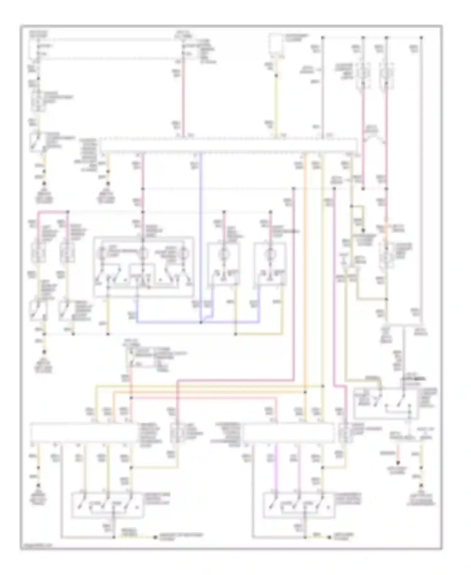 Jetta Volkswagen IV (1998-2005): Courtesy lamps circuit