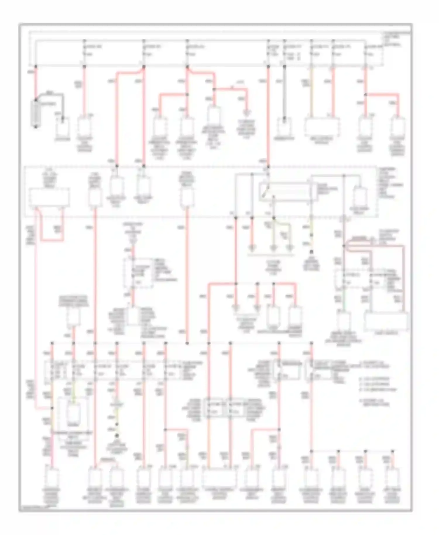 Jetta Volkswagen IV (1998-2005): Power distribution circuit (1 of 3)