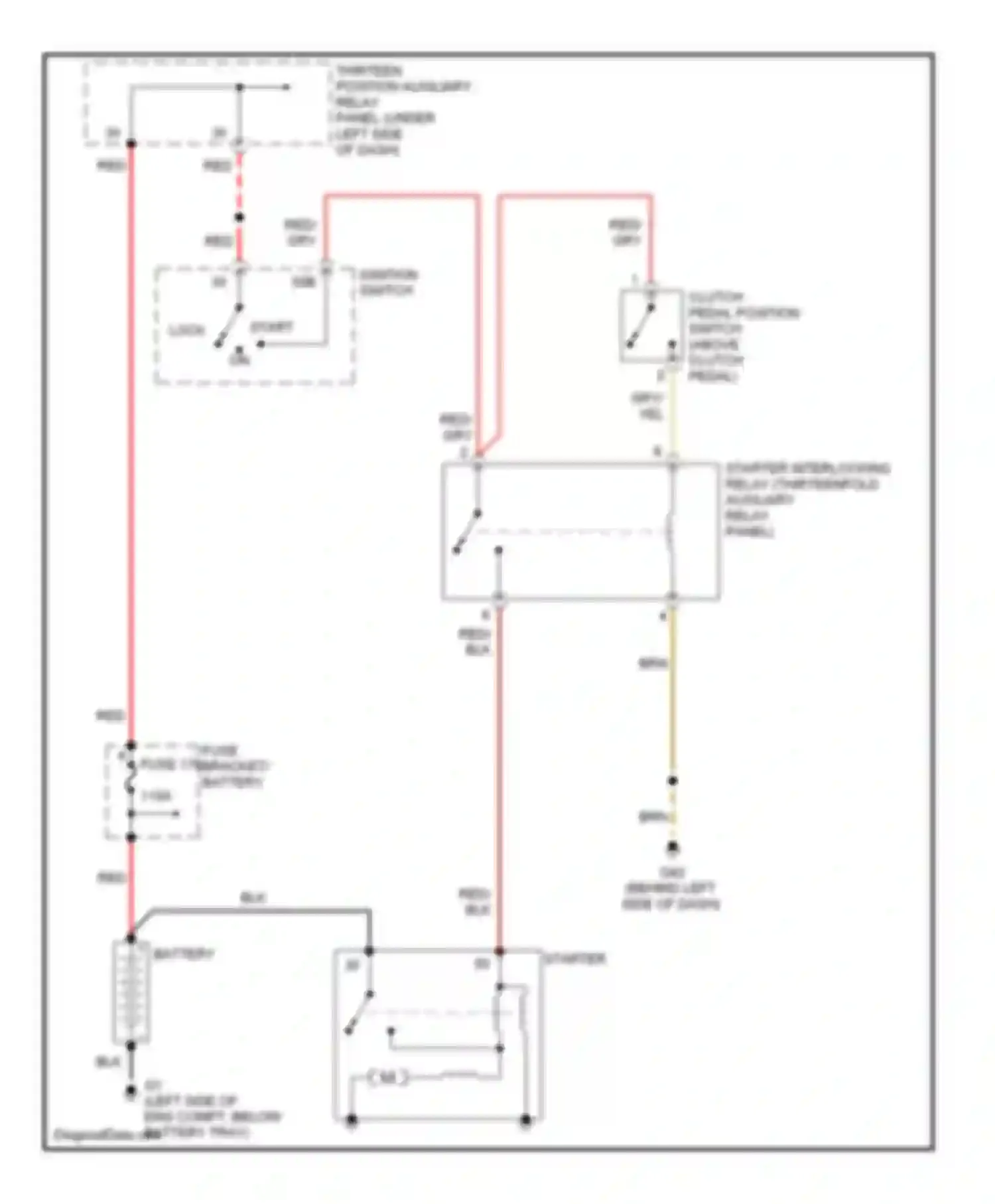 Jetta Volkswagen IV (1998-2005): 2.0l, starting circuit, m/t except engine code bbw