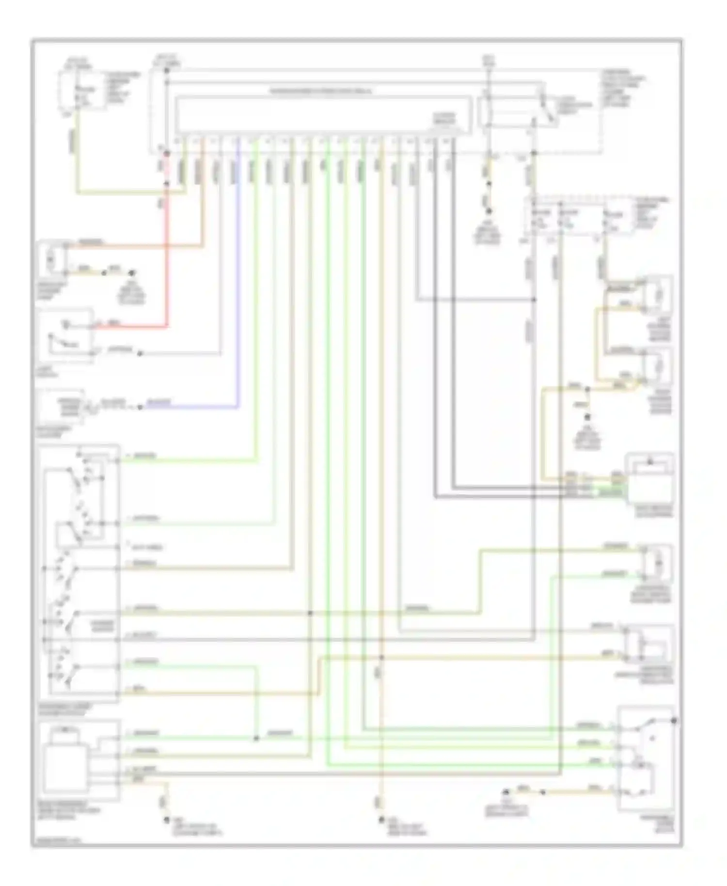 Jetta Volkswagen IV (1998-2005): Wiper/washer circuit