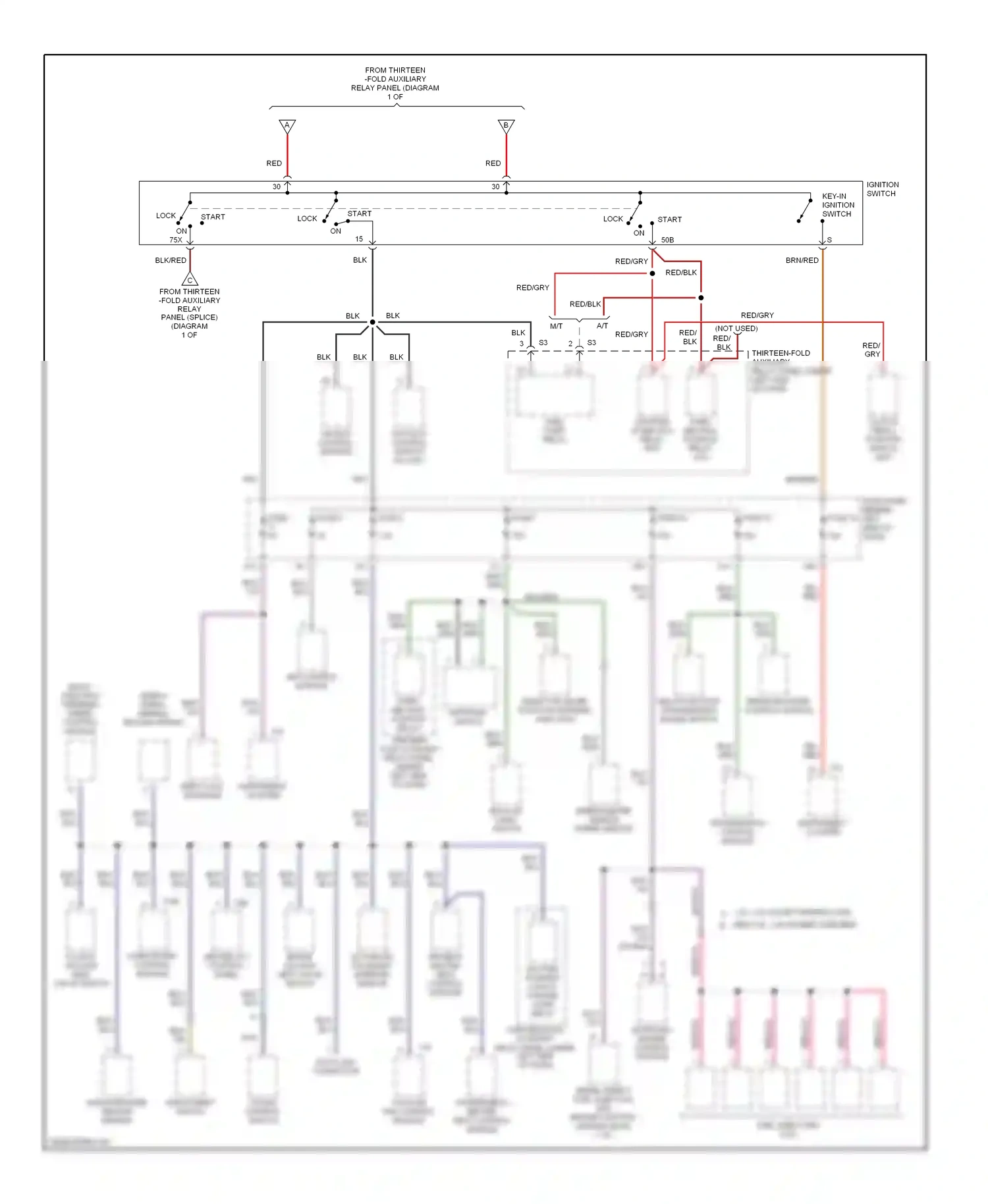 Volkswagen Jetta IV (1998-2005) 1.8l, 2.0l except engine code bbw 2.8l, 2.0l engine code bbw wiring diagram  (1 of 1)