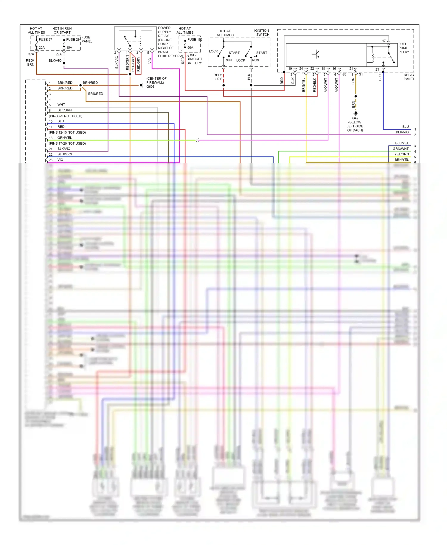 Volkswagen Jetta IV (1998-2005) computer data lines system wiring diagram  (10 of 22)