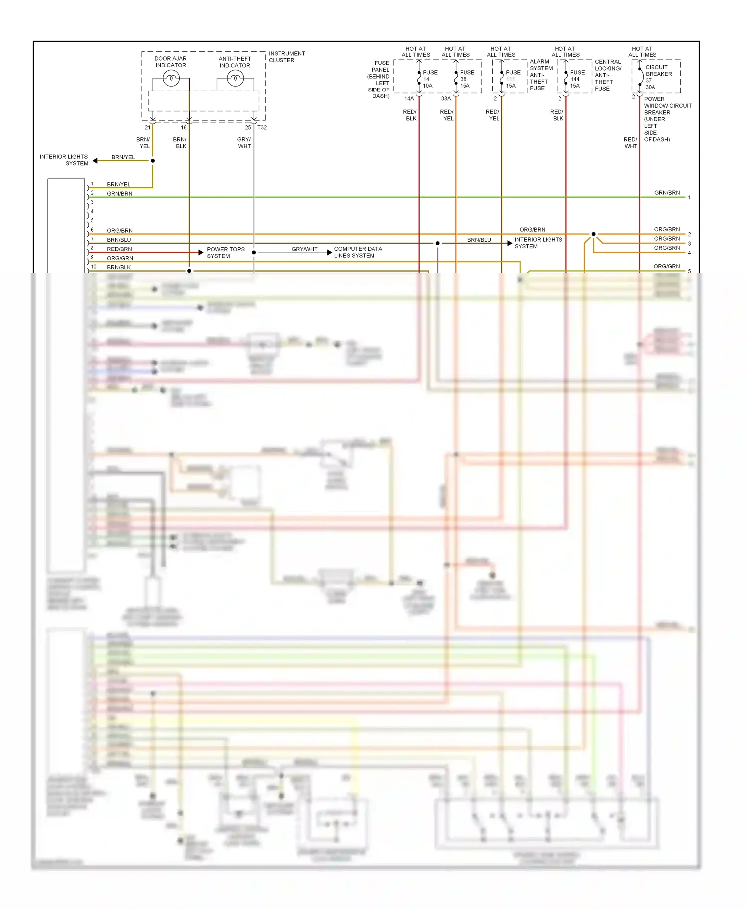 Volkswagen Jetta IV (1998-2005) computer data lines system wiring diagram  (8 of 22)