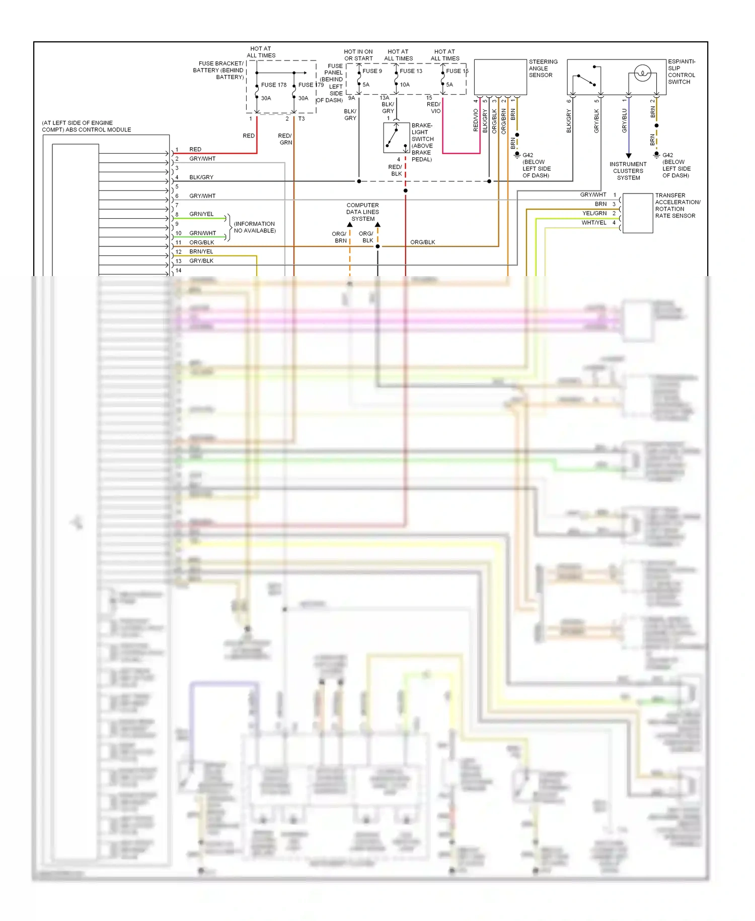 Volkswagen Jetta IV (1998-2005) computer data lines system wiring diagram  (5 of 22)