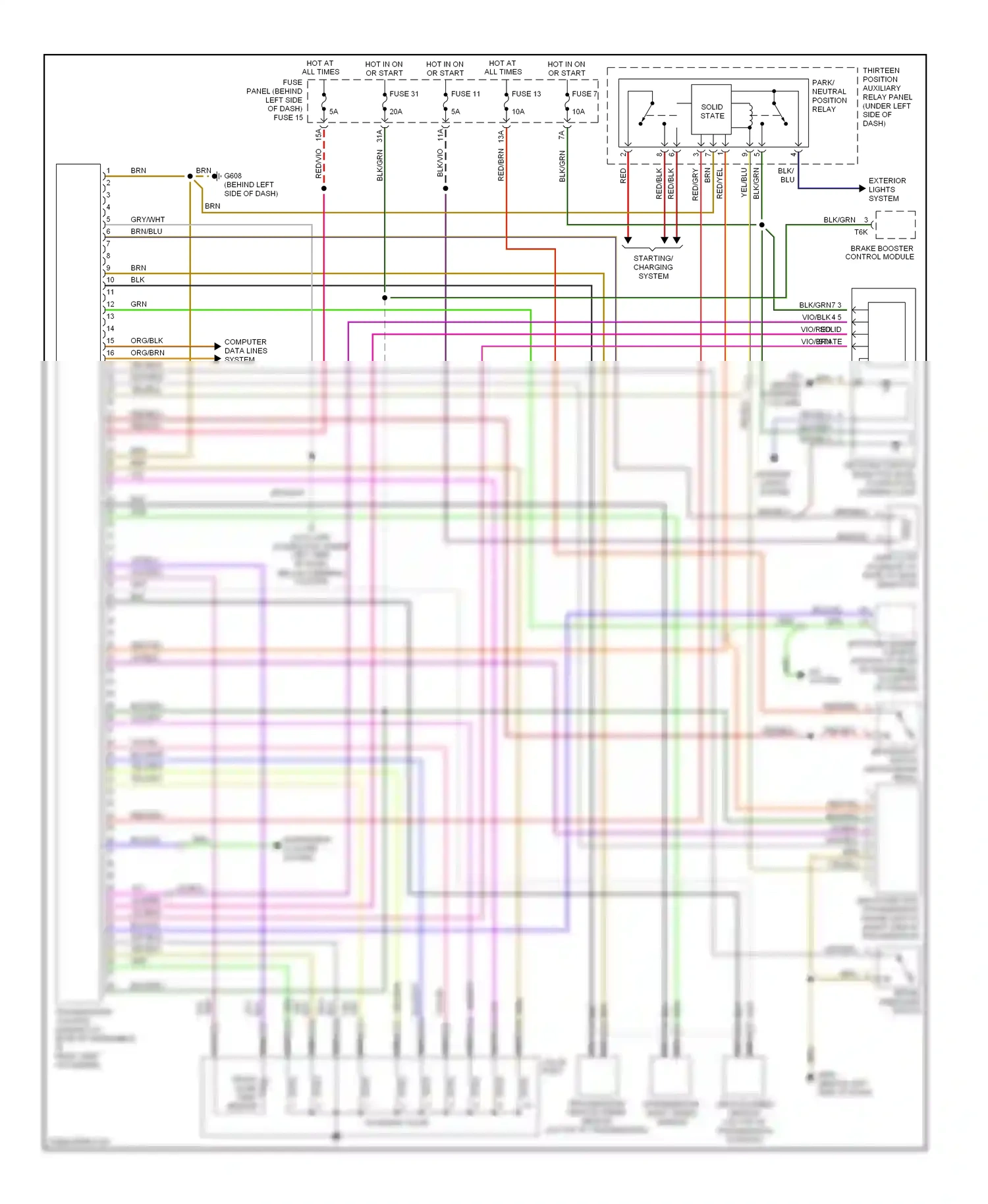 Volkswagen Jetta IV (1998-2005) solid state wiring diagram  (1 of 6)